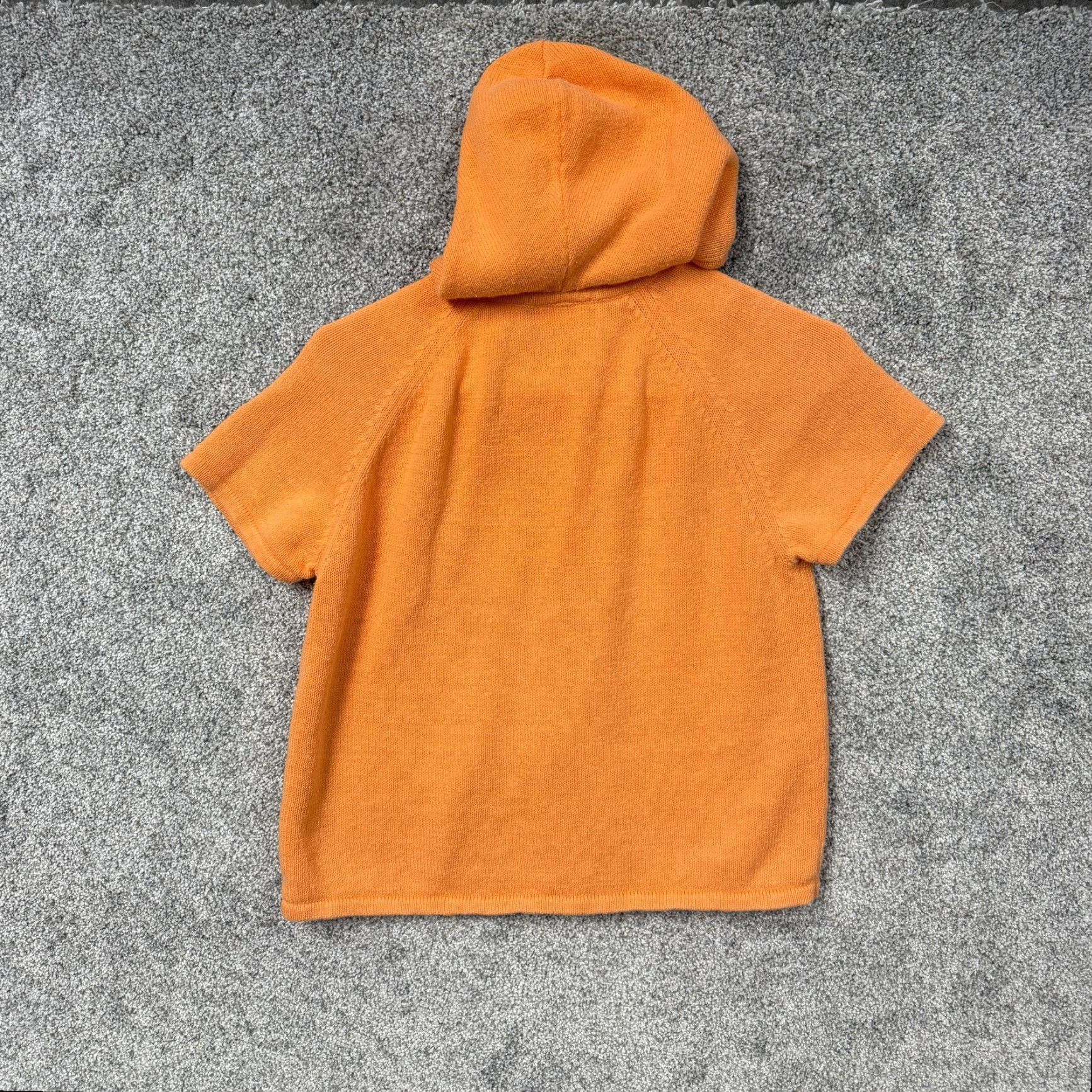 Vintage VINTAGE Fashion Bug Hoodie Sweater Womens S Peach Knit Full Zip Casual Spring Summer Size S / US 4 / IT 40 - 7 Thumbnail