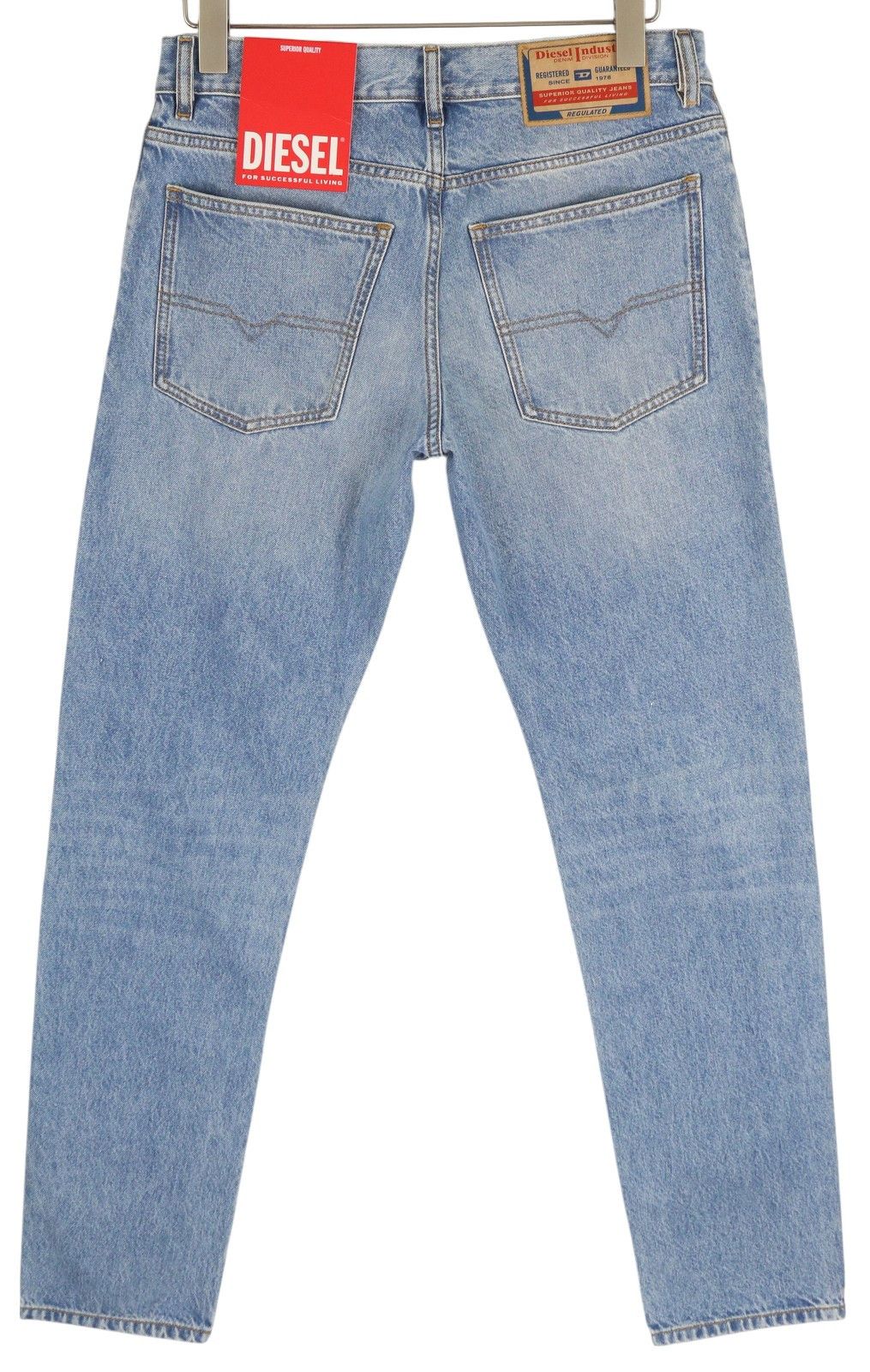 Diesel 1995 D-SARK 09I29 W31/L32 Blue Slim Straight 85407 Size US 31 - 2 Thumbnail