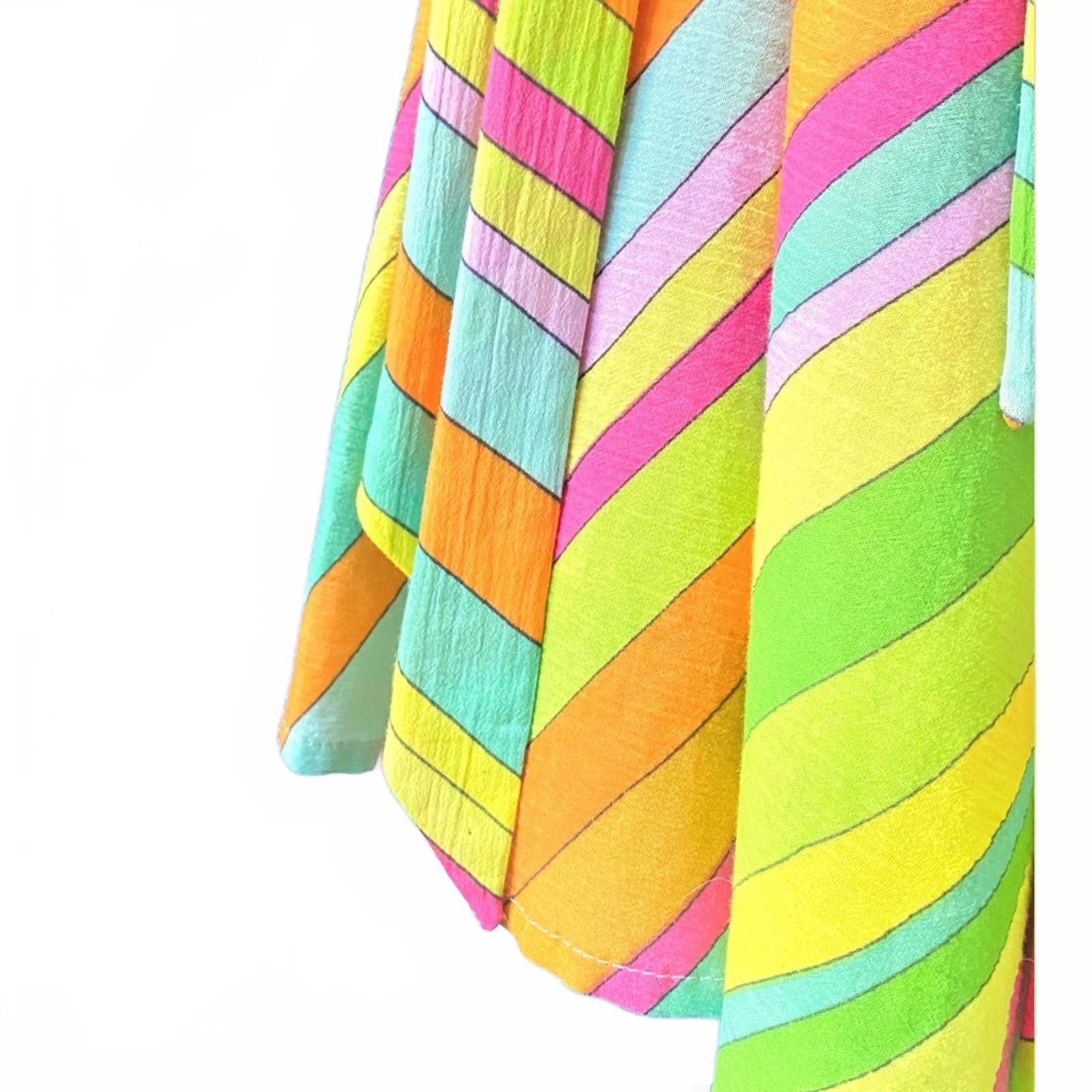 Marc Jacobs Marc Jacobs Silk Stripe Midi Dress Y2K Spaghetti Strap Size S / US 4 / IT 40 - 6 Thumbnail