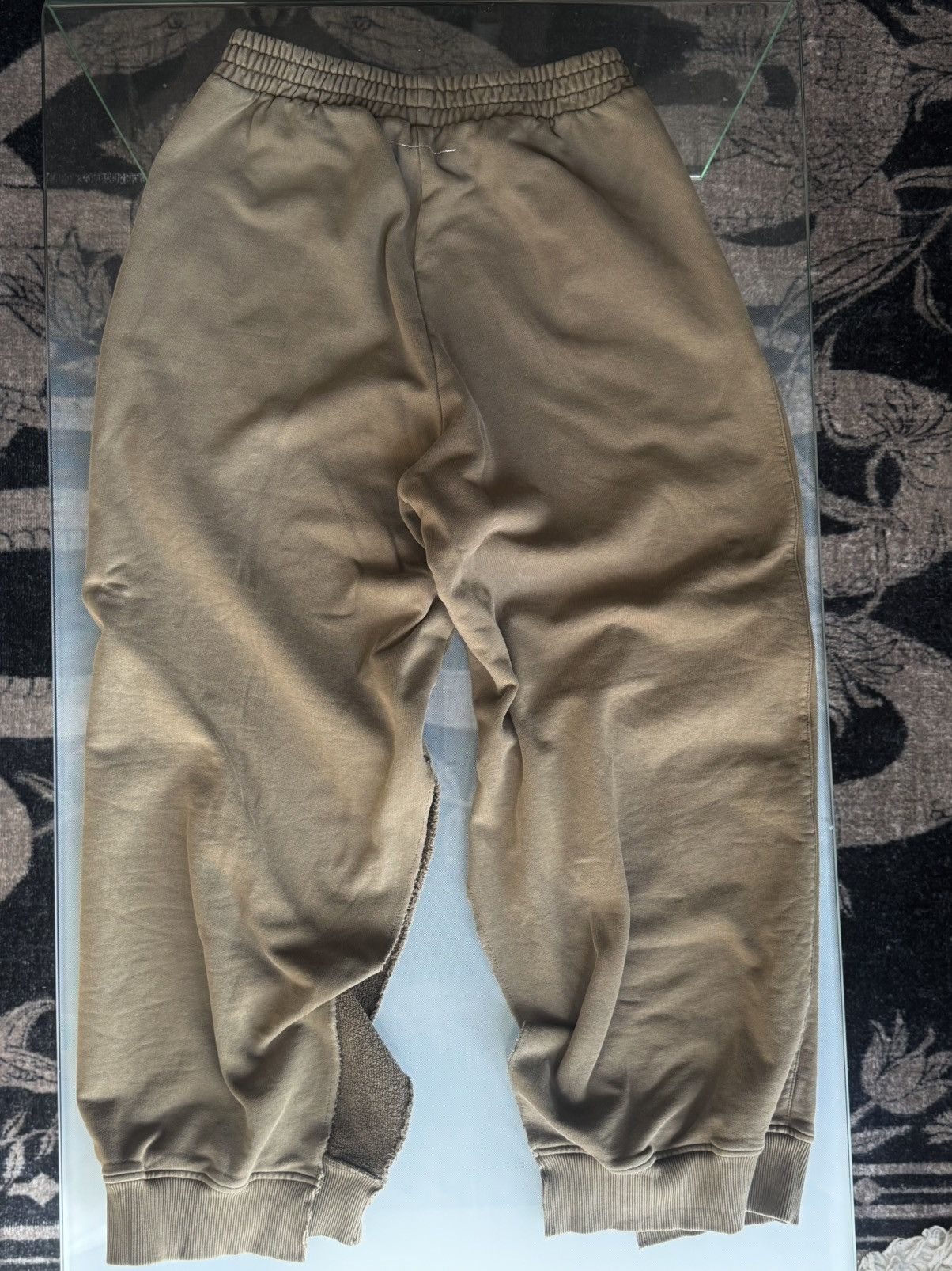 Maison Margiela Maison Margiela MM6 Split Sweatpants Beige Size US 32 / EU 48 - 4 Thumbnail