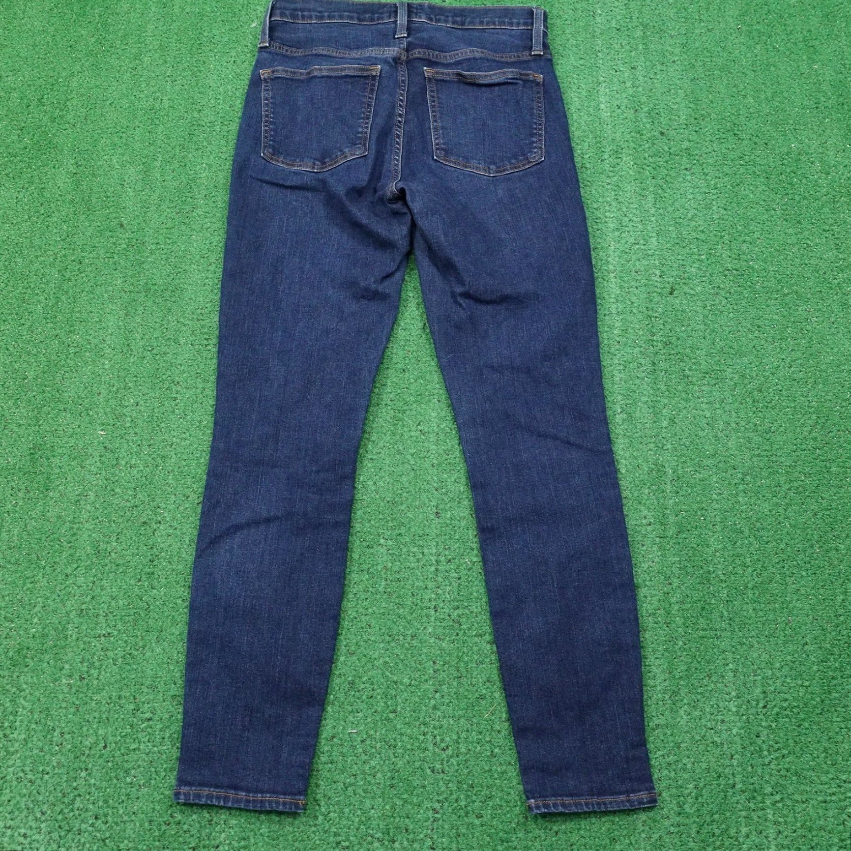 J.Crew J.CREW Jeans Womens 27 Blue 9 Inch Toothpick Skinny Stretch Denim Dark Wash Size 27" / US 4 / IT 40 - 4 Thumbnail