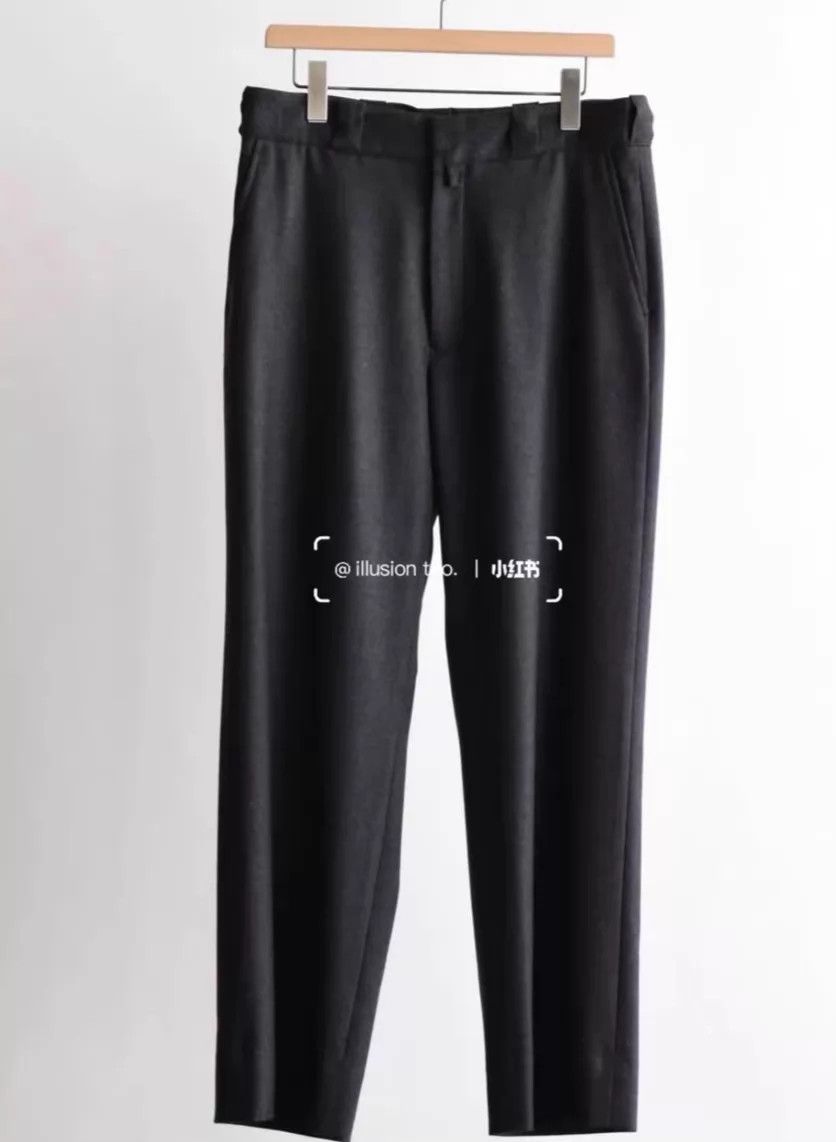 Comoli comoli wool serge pants rare charcoal black 3 new with tags Size US 34 / EU 50 - 5 Thumbnail