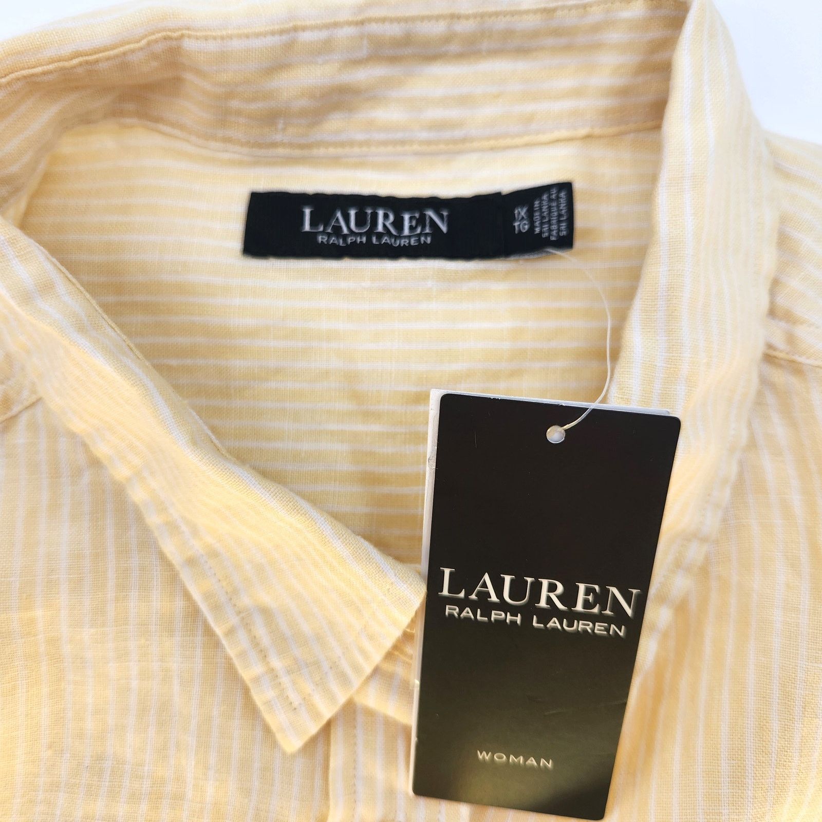 Ralph Lauren Lauren Ralph Lauren Women Linen Button Shirt Plus Size 1X Size XL / US 12-14 / IT 48-50 - 9 Thumbnail