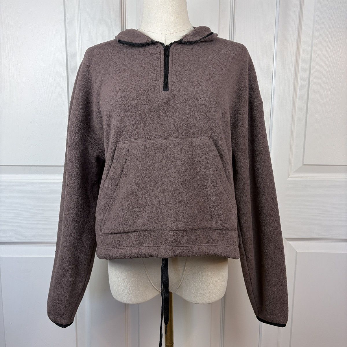 Victoria's Secret Pink women’s mauve purple cropped quarter zip jacket Size S / US 4 / IT 40 - 1 Thumbnail