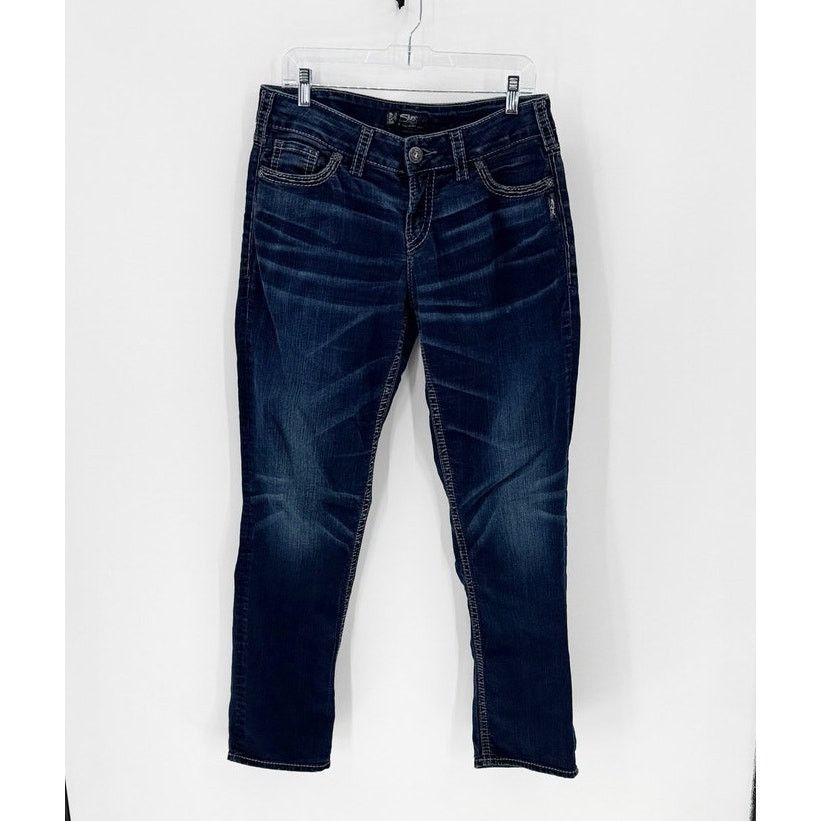 Silver Jeans Co. Silver Jeans suki mid rise straight dark wash size 31x32 Size 31" - 1 Thumbnail