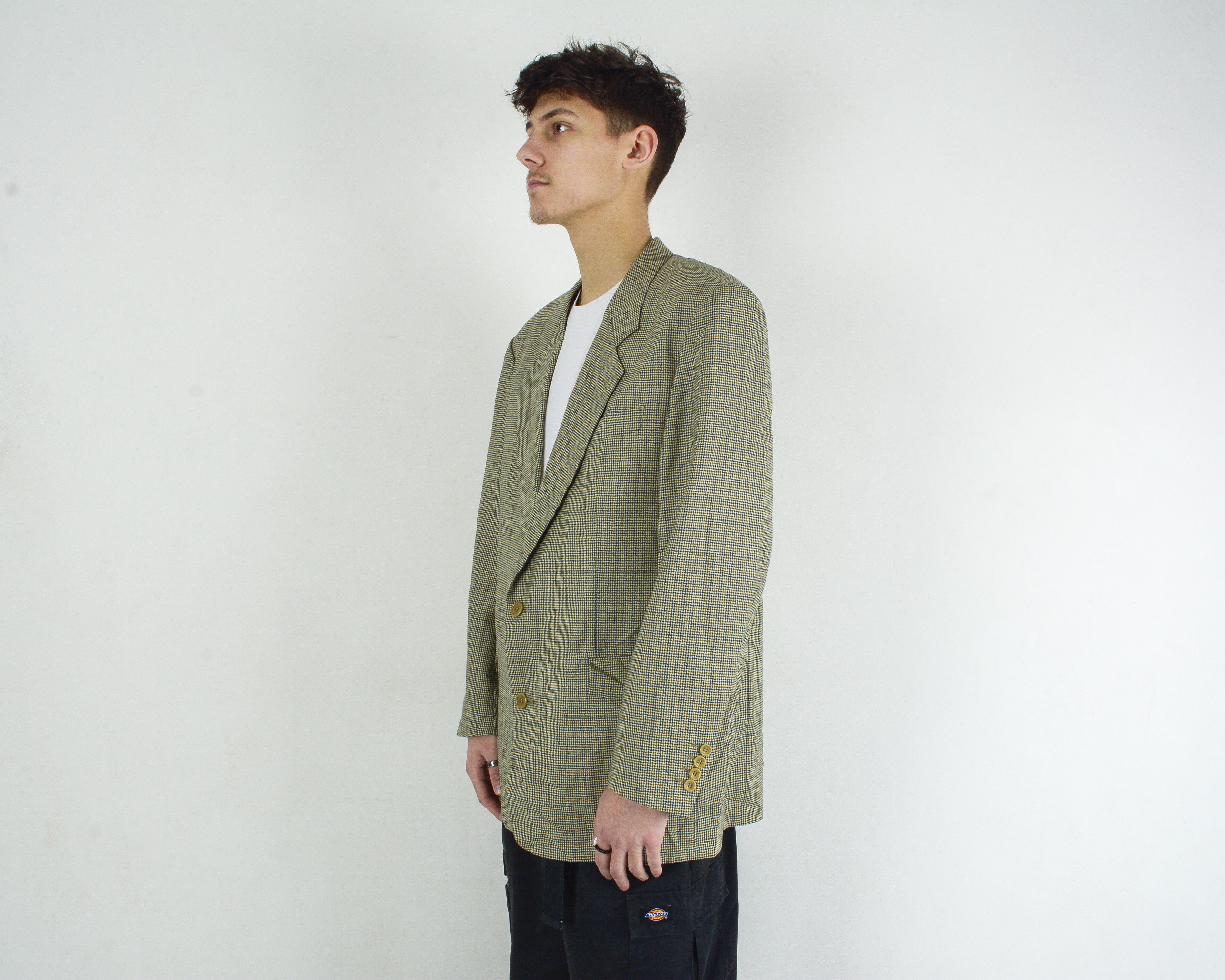 Hugo Boss Delon Houndstooth XL Blazer Uk 44 Us Suit Jacket Coat Eu 54 Size 44R - 2 Thumbnail