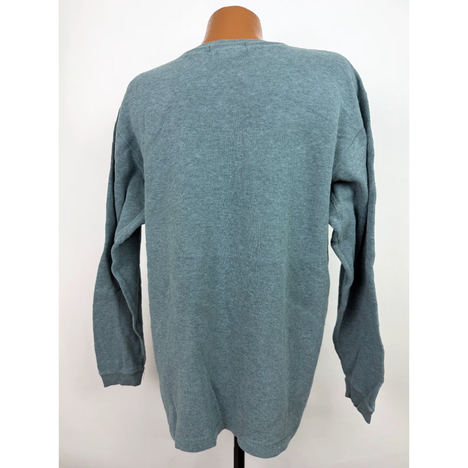 Banana Republic VINTAGE Banana Republic Shirt Men XL Heavyweight Blue Cotton 2000s 2000-2009 Crew Neck Long Sleeve Modern Grunge Hipster Preppy Mens Size US XL / EU 56 / 4 - 6 Thumbnail