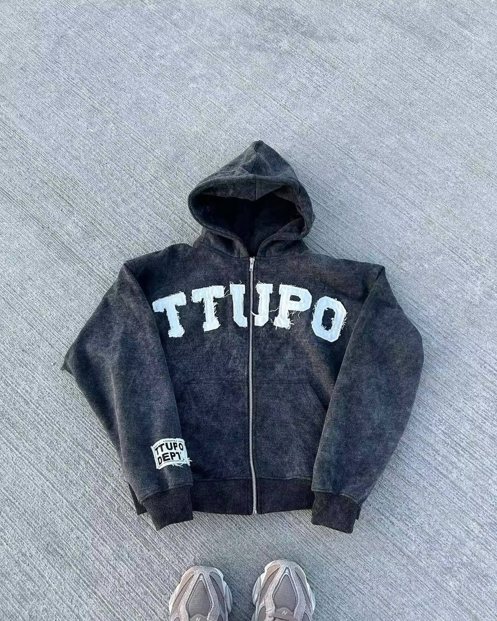 Japanese Brand × Vintage retro zippered sweatshirt Size US L / EU 52-54 / 3 - 2 Thumbnail