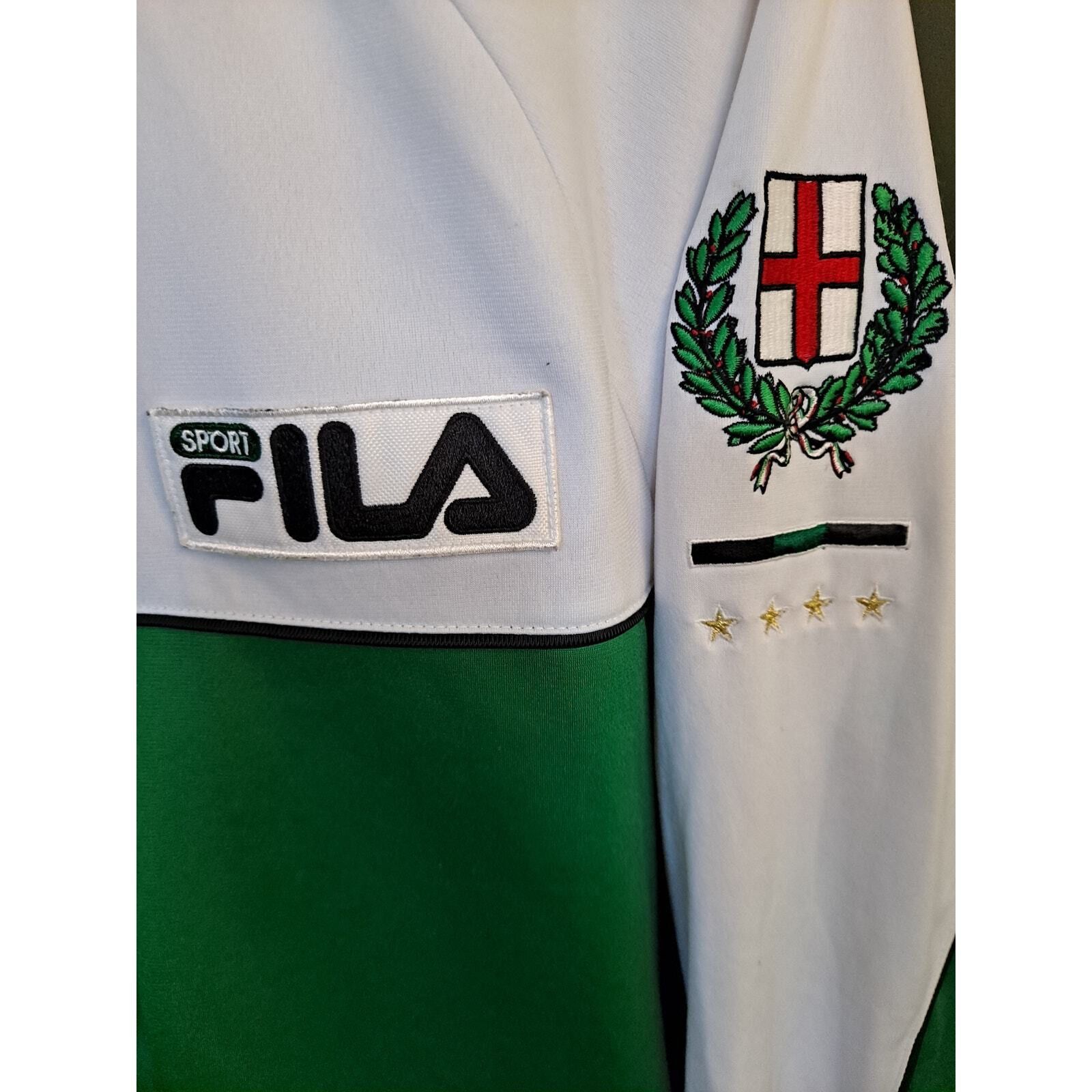Other Fila Sport Green and White Italia Track Jacket Size Large Size US L / EU 52-54 / 3 - 3 Thumbnail
