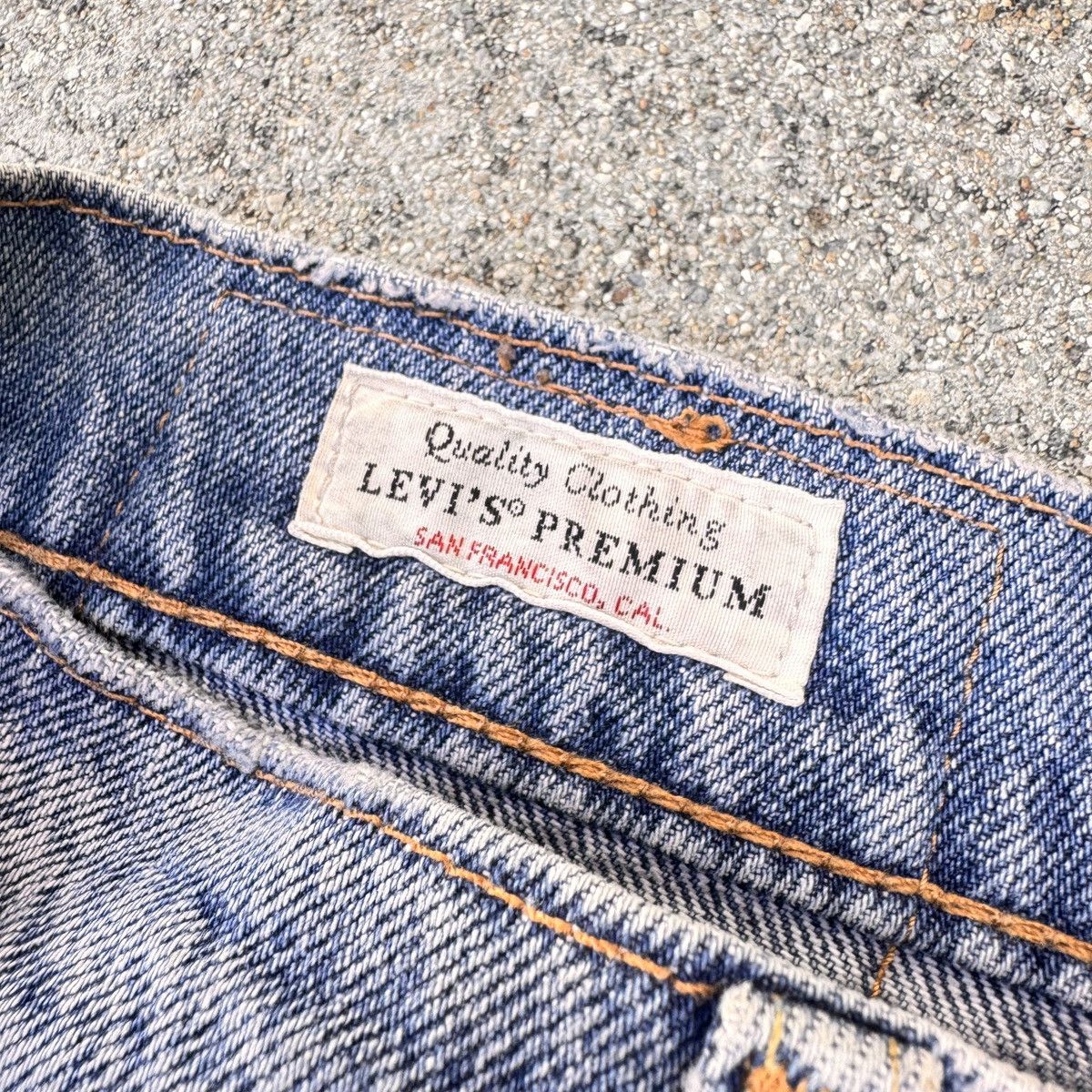 Levi's × Levi's Vintage Clothing × Vintage Levi’s Premium Patchwork 512 Slim Taper – Size US 30 / EU 46 - 7 Thumbnail