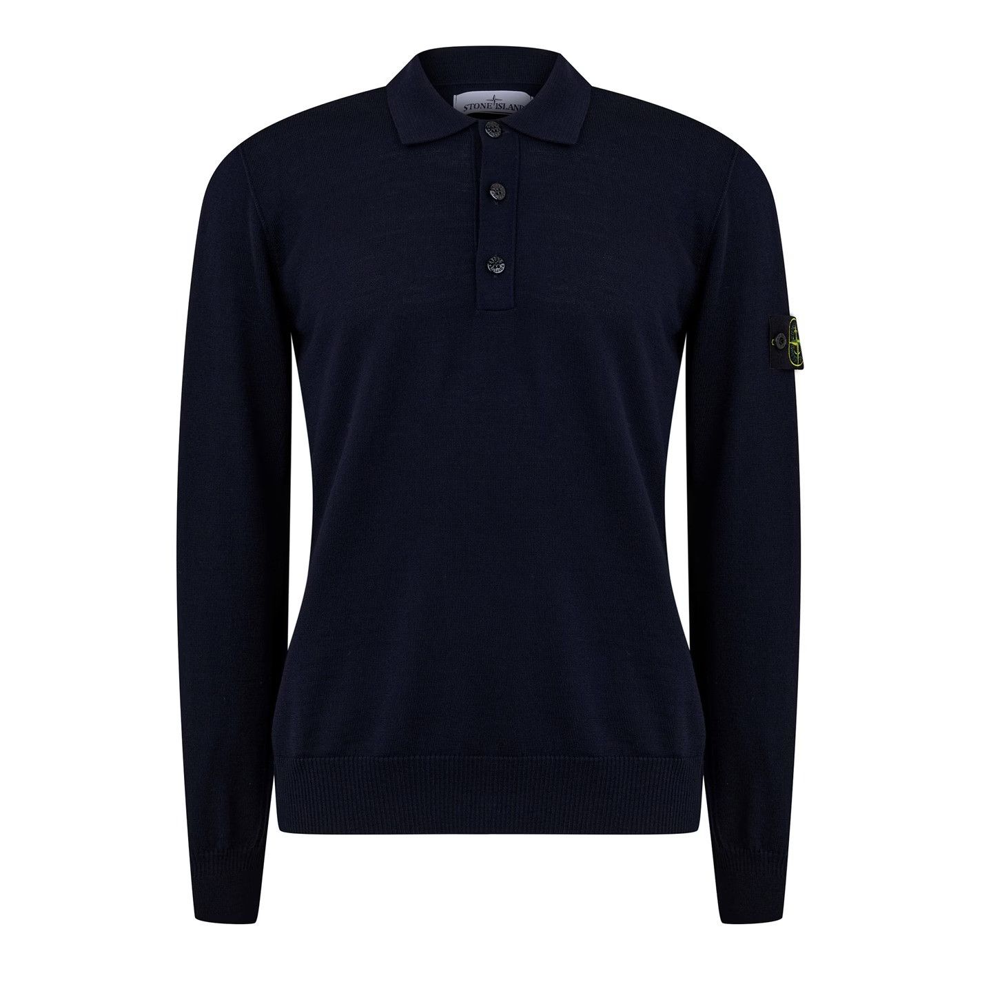 Stone Island o1g2r1mq0526 Button Wool Polo Shirt in Blue Size US S / EU 44-46 / 1 - 1 Thumbnail
