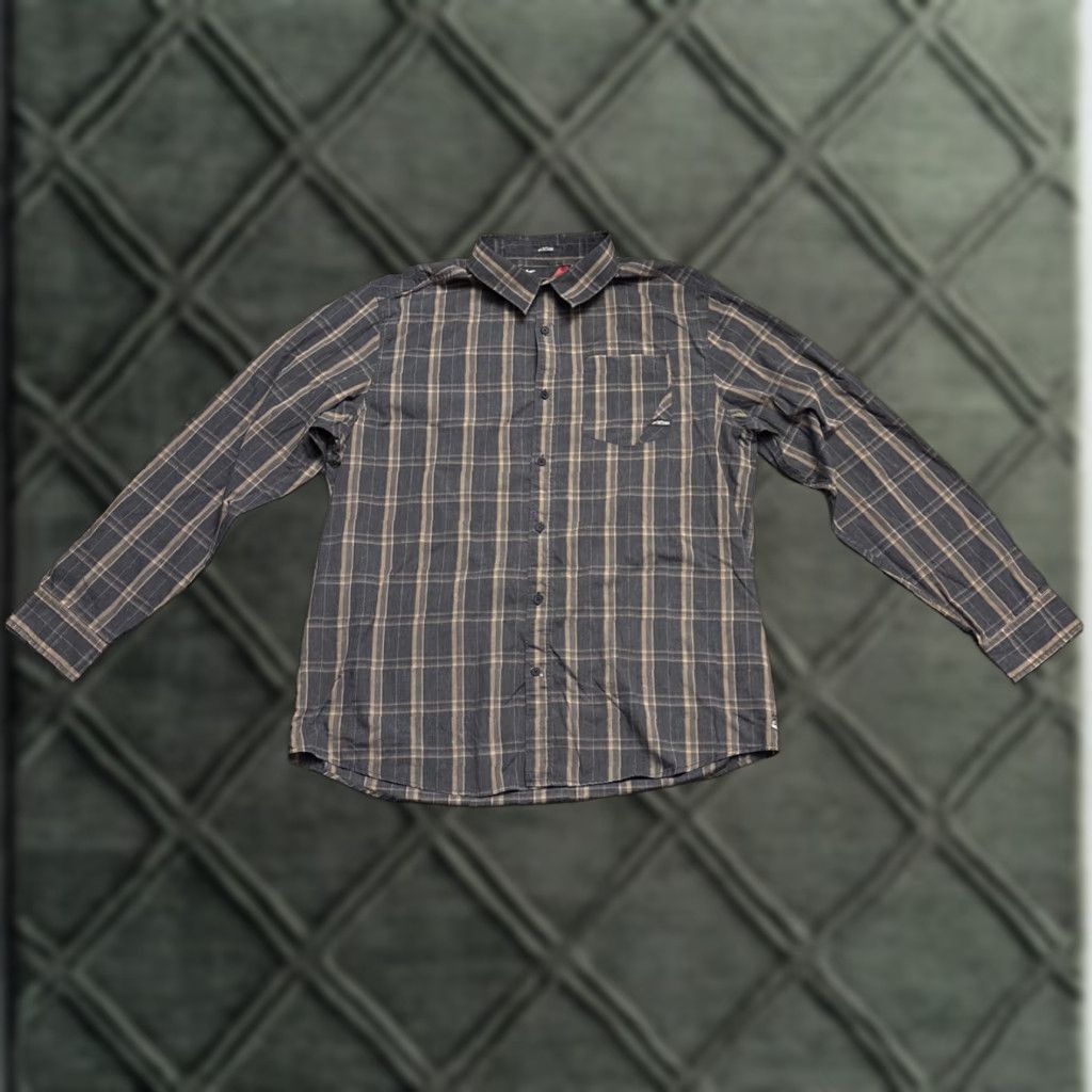 Alpinestars Alpinestars Shirt Mens 2XL Plaid L/S Button Up Black Brown Multicolor Cotton Pocketed Regular Collar Size US XXL / EU 58 / 5 - 1 Thumbnail