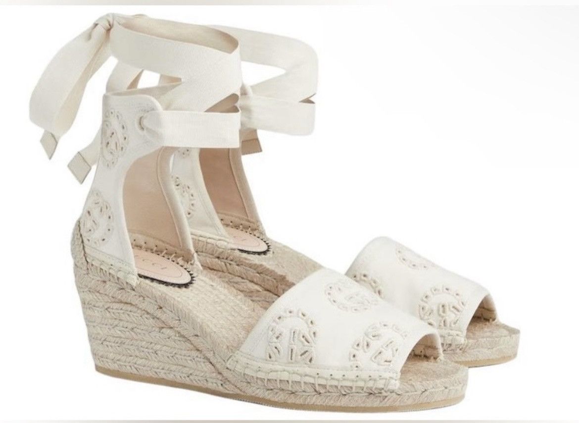 Gucci Gucci Interlocking G One Strap Sandal Espadrille Size US 9 / IT 39 - 1 Thumbnail