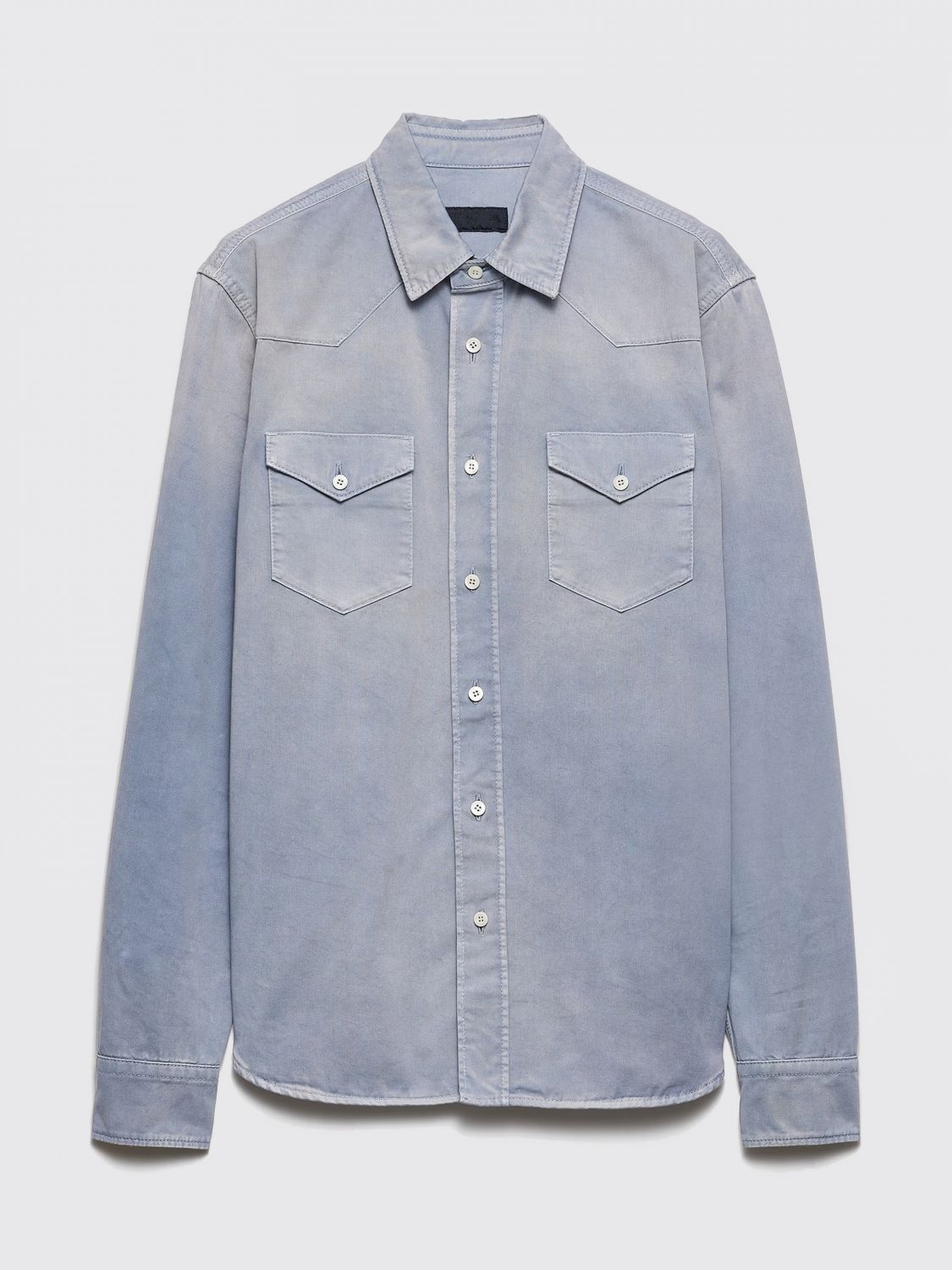 Prada Prada Shirt Men Gnawed Blue Size US L / EU 52-54 / 3 - 1 Preview
