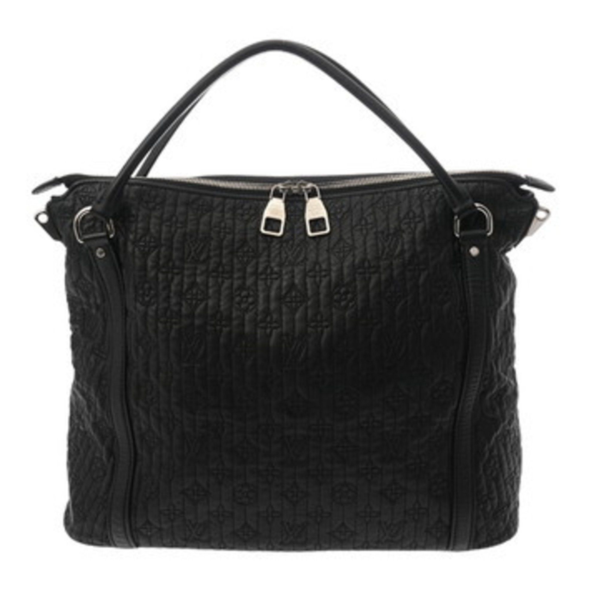Louis Vuitton Monogram Antia Ixia Mm 2Way Black M94204 Women's Leather Shoulder Bag