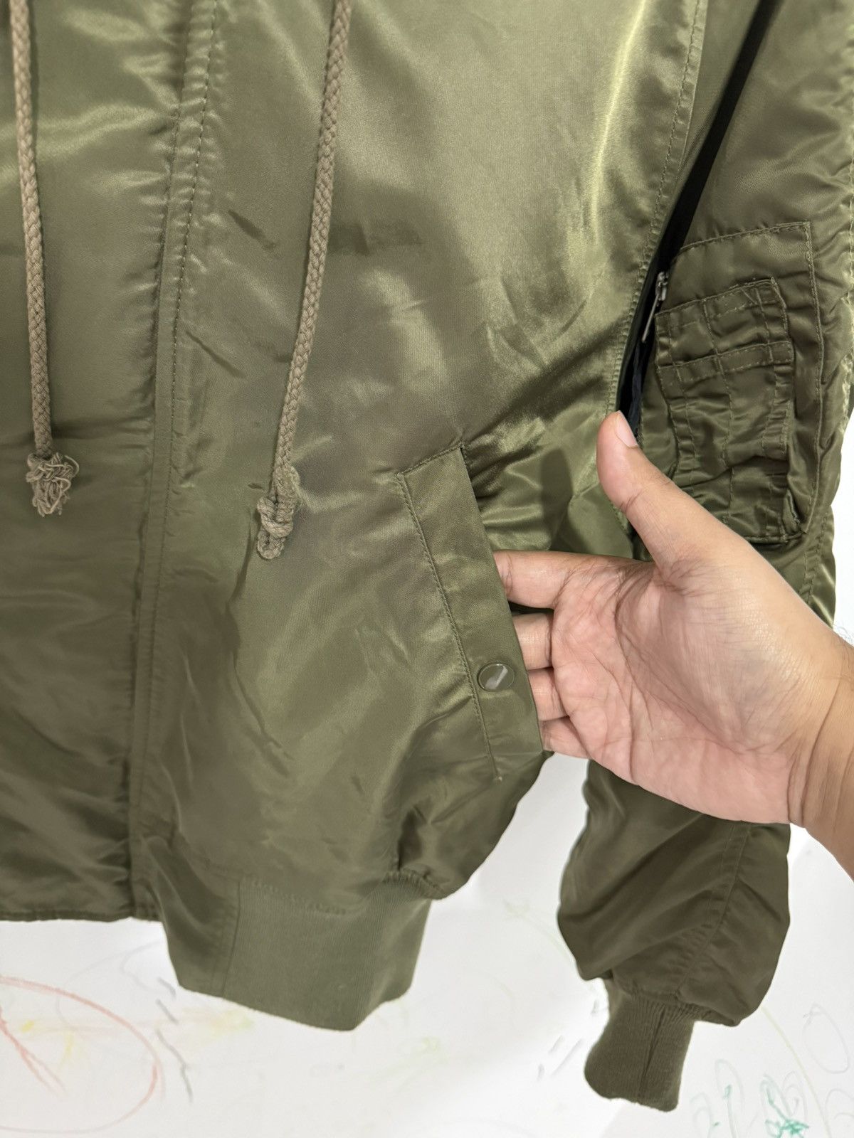 Le Grande Bleu (L.G.B.) Y2K Jeanasis Split Zipper Hoodie Military Jacket LGB Style Size US M / EU 48-50 / 2 - 8 Thumbnail