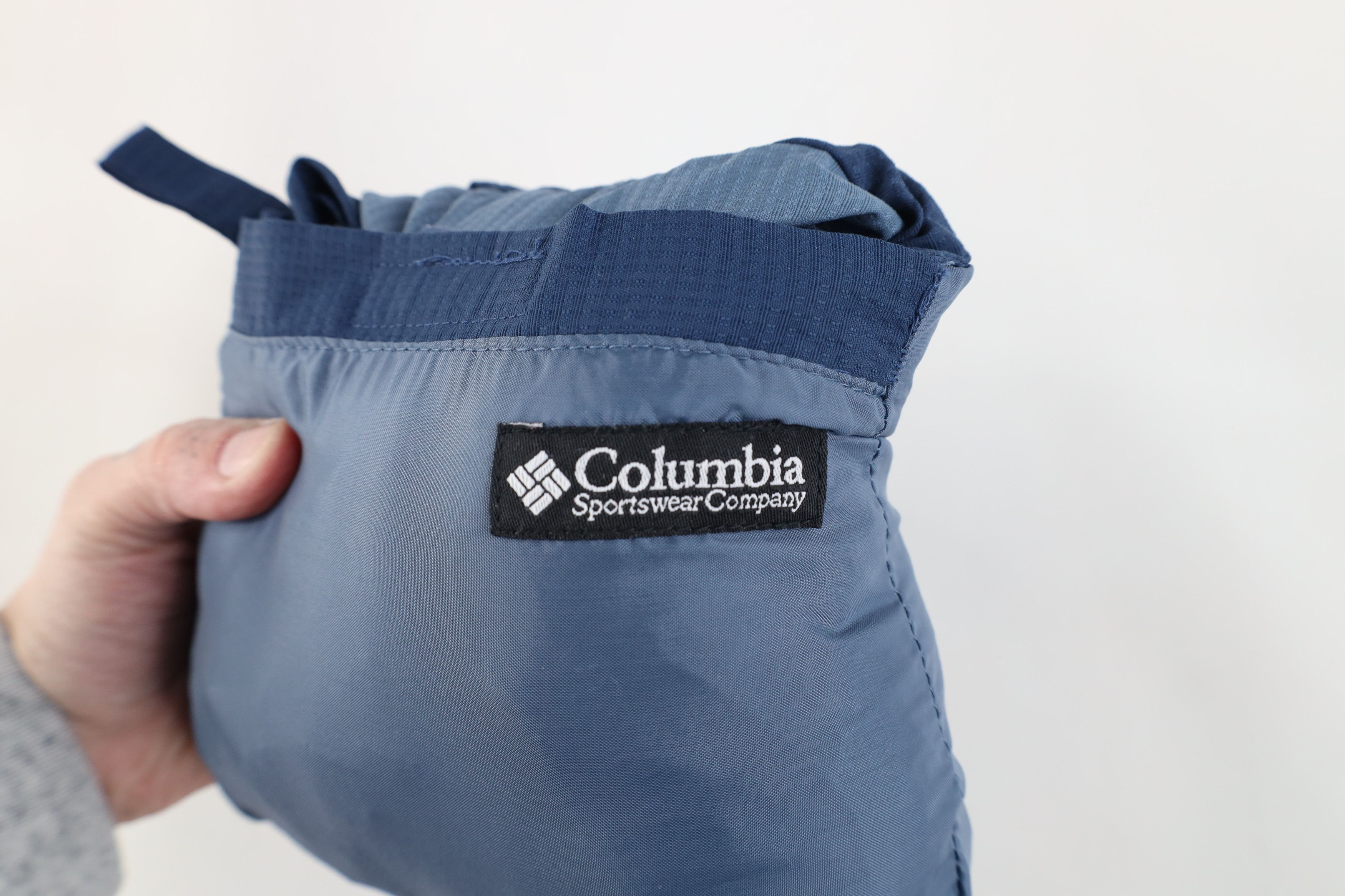 Columbia Vintage 90s Columbia Packable Hooded Anorak Jacket Blue Size US M / EU 48-50 / 2 - 16 Thumbnail