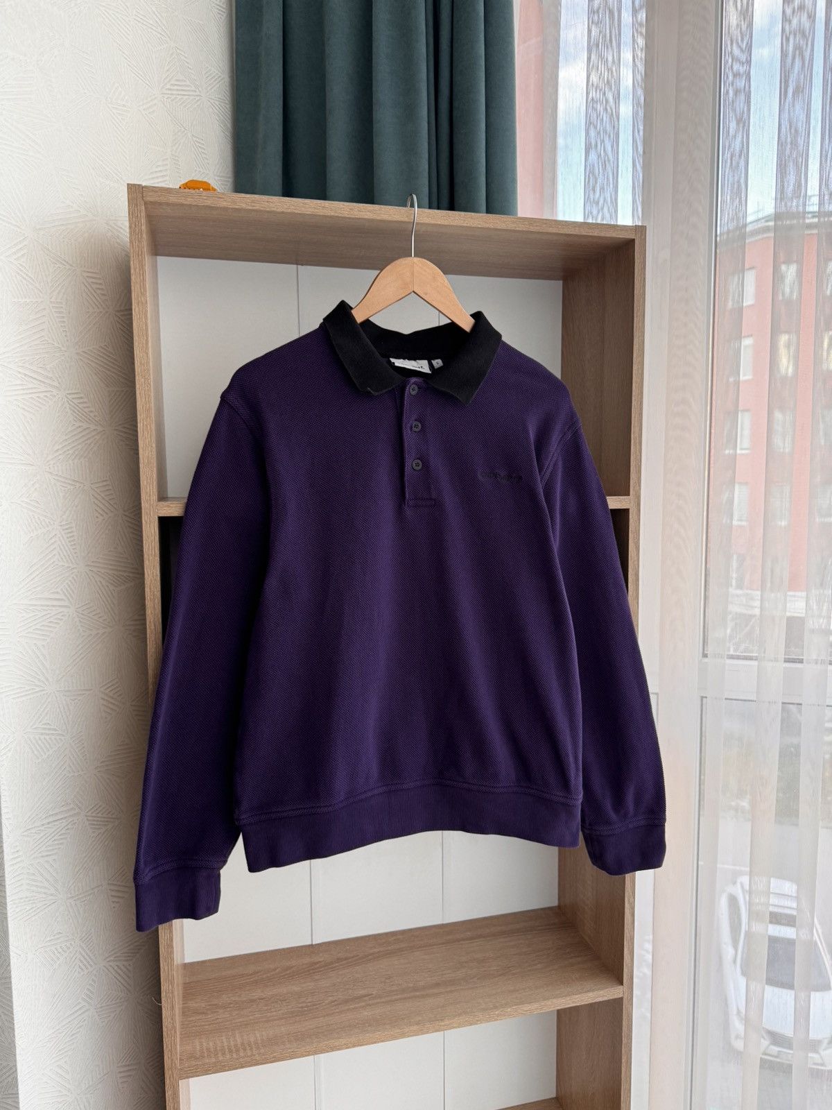 Carhartt × Carhartt Wip × Vintage Vintage Carhartt WIP Purple Heavyweight Vance Rugby Shirt Size US S / EU 44-46 / 1 - 7 Thumbnail