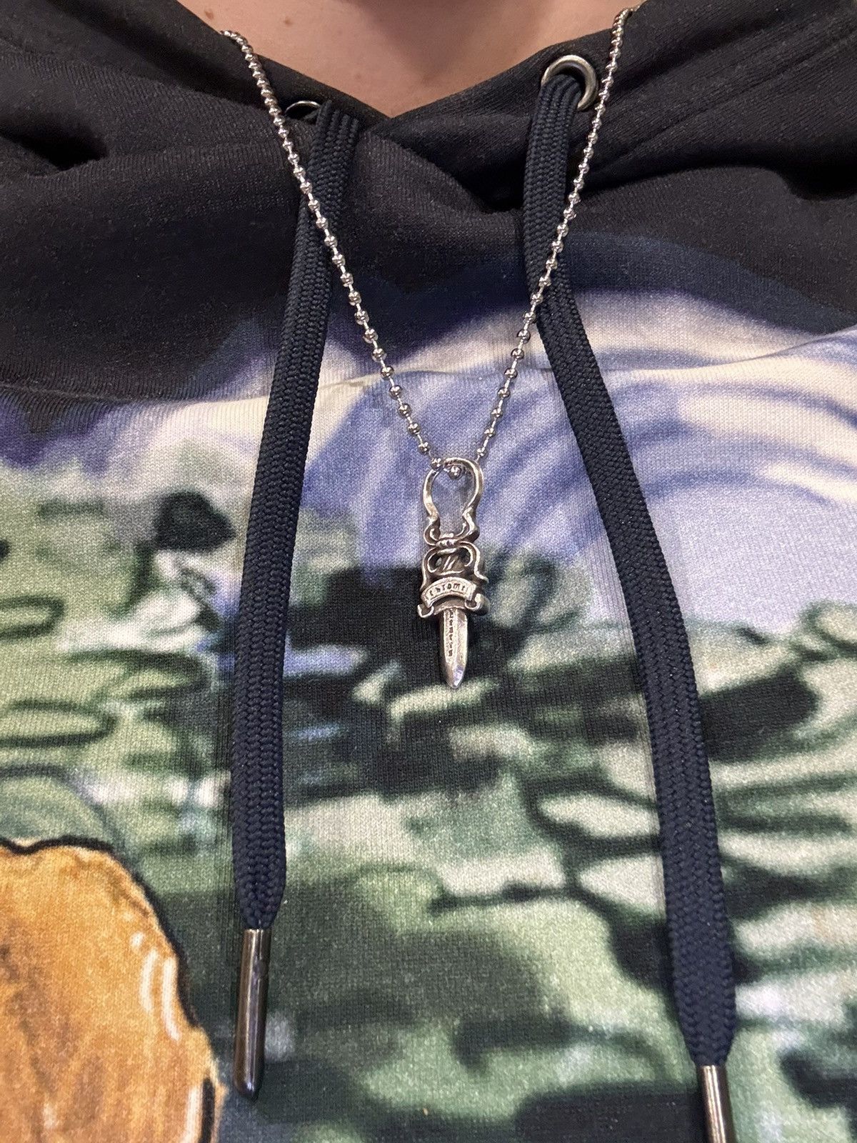 Chrome Hearts Chrome Hearts Dagger Pendant Silver Ball Chain Necklace 925 Size ONE SIZE - 5 Thumbnail