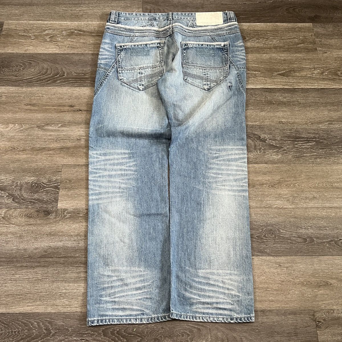 Vintage Y2K Rocawear Baggy wide leg faded jeans