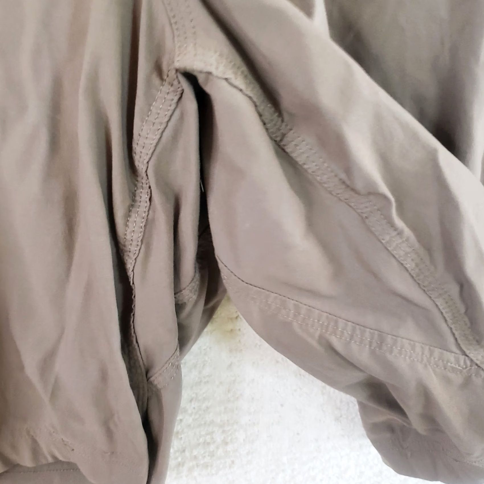 Vintage Duluth Trading Dry on the Fly Cargo Shorts Men 46"x11" Brown Nylon Spandex Size US 30 / EU 46 - 6 Thumbnail