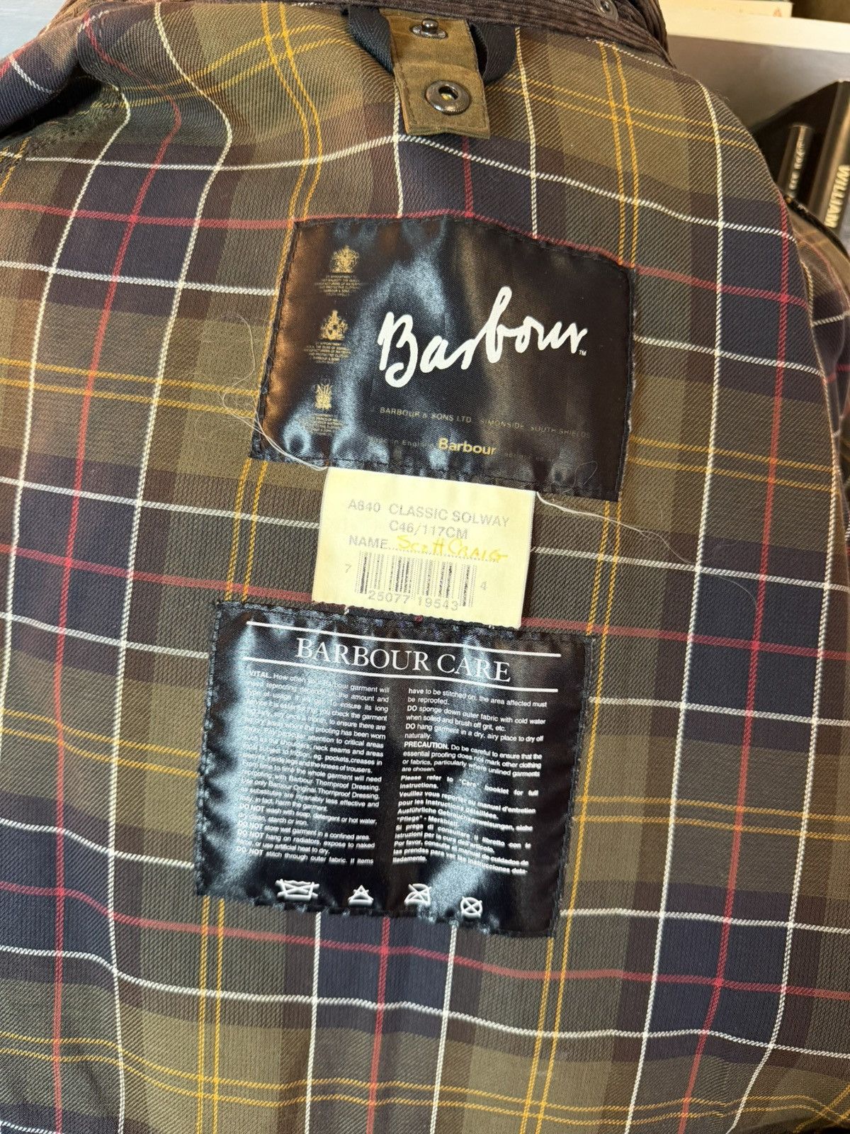 Barbour Barbour A840 classic solway jacket vintage Size US L / EU 52-54 / 3 - 8 Thumbnail