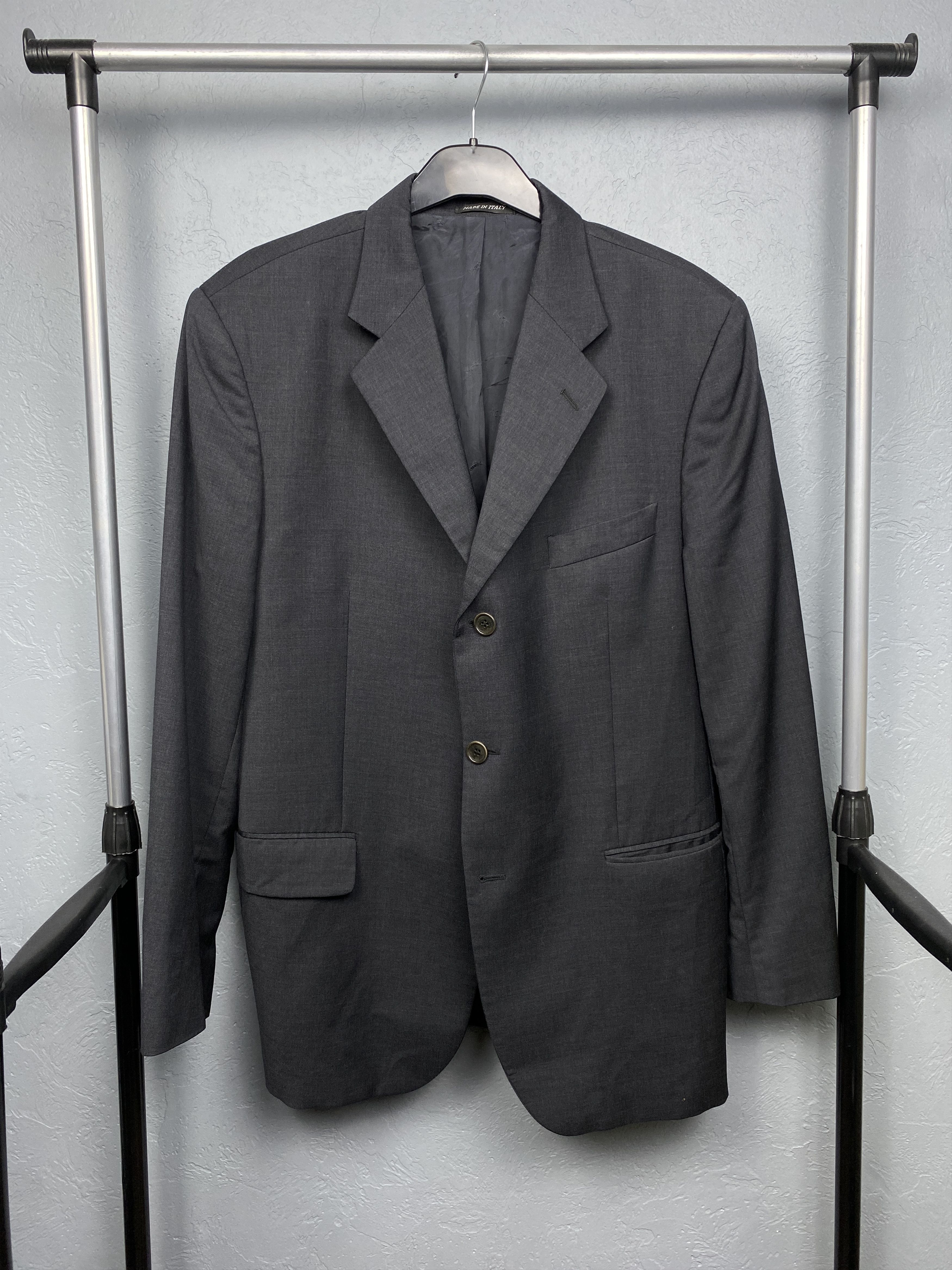 Yves Saint Laurent Yves Saint Laurent YSL Mens 3 Buttons Wool Blazer Jacket Size US XL / EU 56 / 4 - 1 Thumbnail