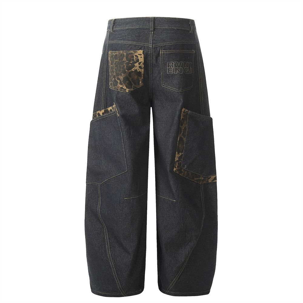 Vintage Men's vintage leopard print patchwork pocket scimitar jeans Size US 32 / EU 48 - 3 Thumbnail