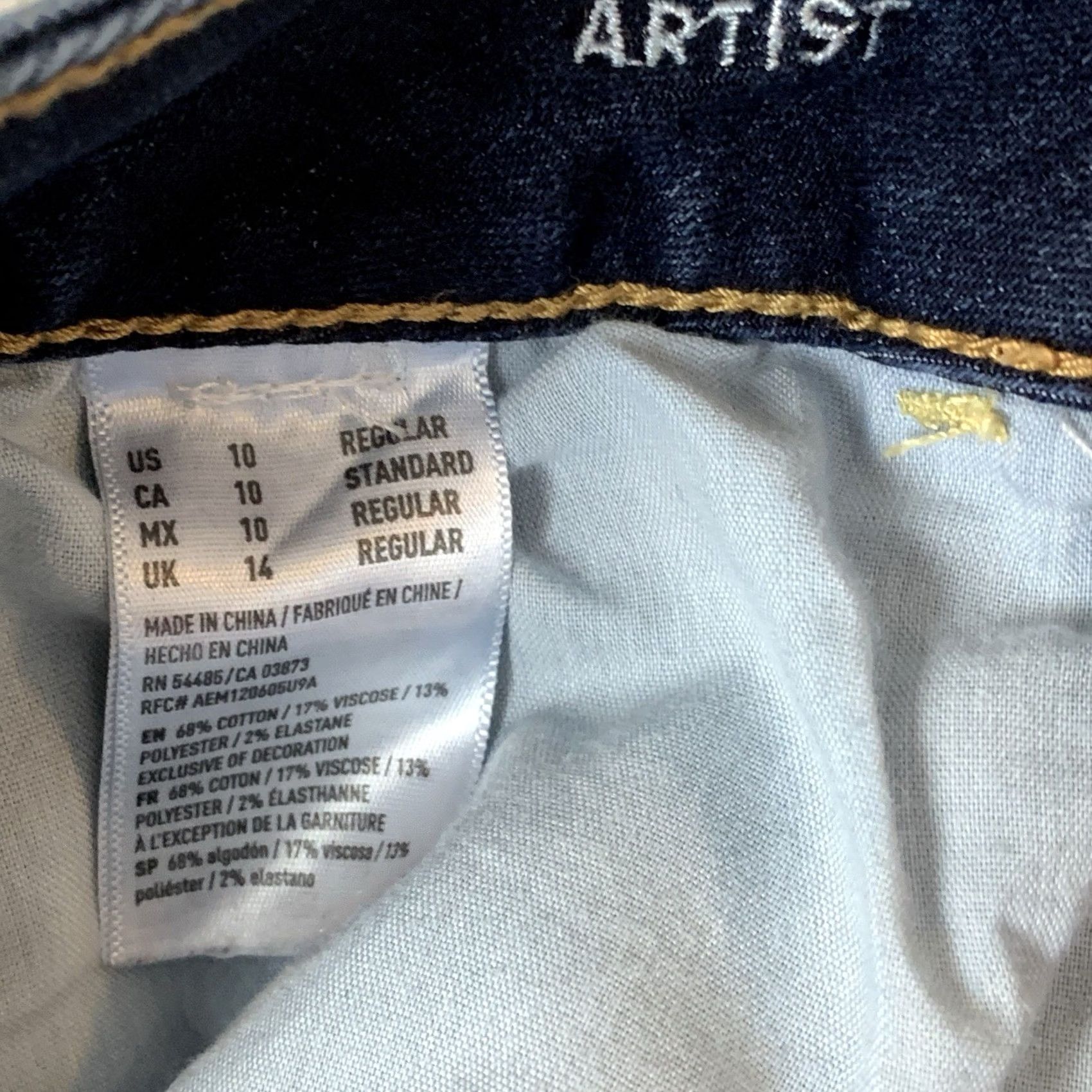 American Eagle Outfitters VINTAGE American Eagle Outfitters Jeans Women 10 Blue Artist Flare AEO Denim Y2K Hippie Retro Size 32" / US 10 / IT 46 - 4 Thumbnail