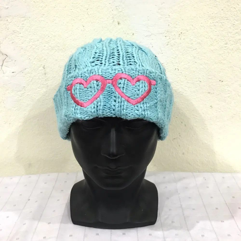 Japanese Brand × Vintage Pink Latte Knit Beanie Hat Size ONE SIZE - 2 Thumbnail