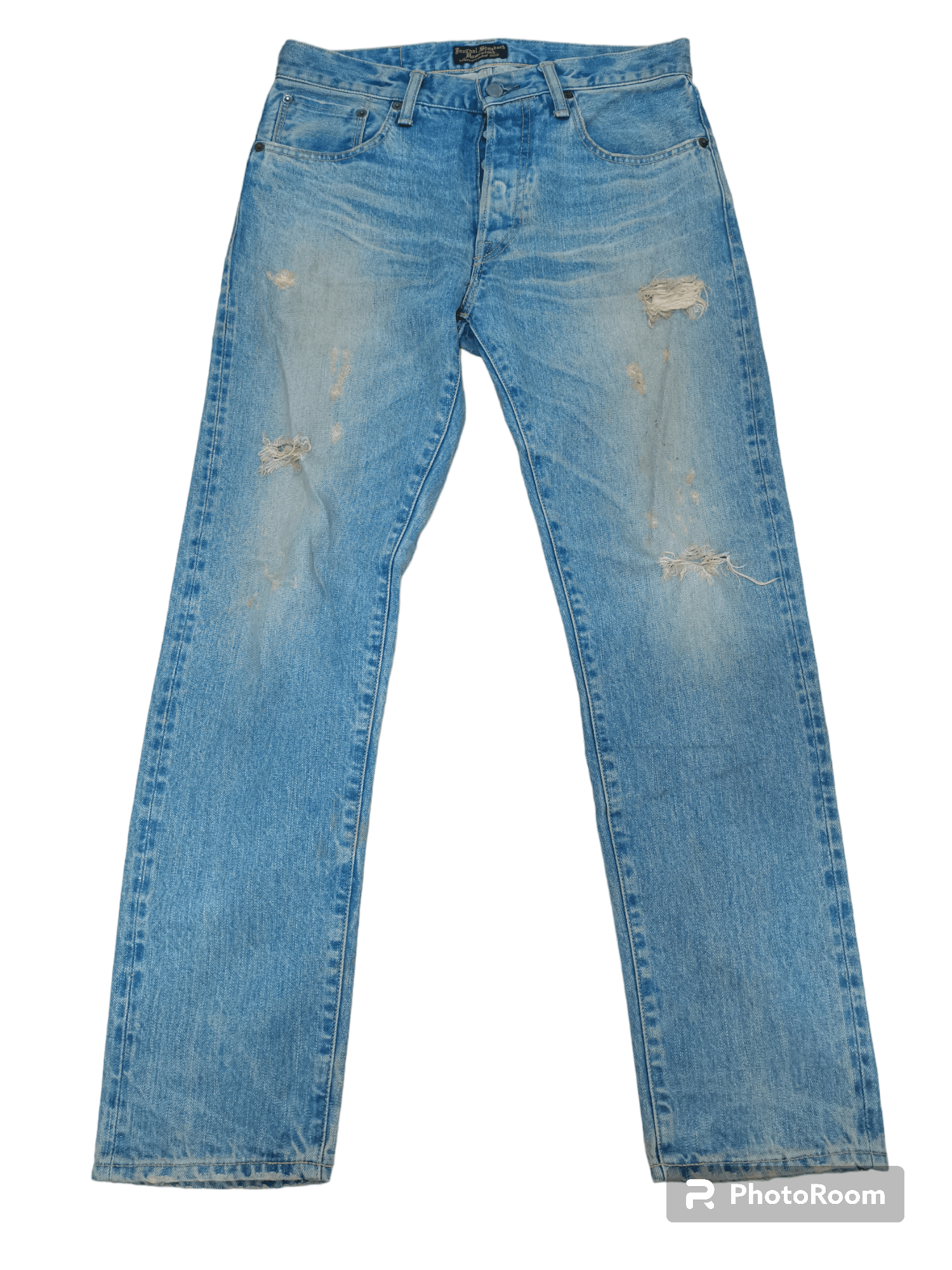 Japanese Brand VINTAGE JOURNAL STANDARD SELVEDGE BUTTON-FLY JEANS Size US 30 / EU 46 - 1 Thumbnail