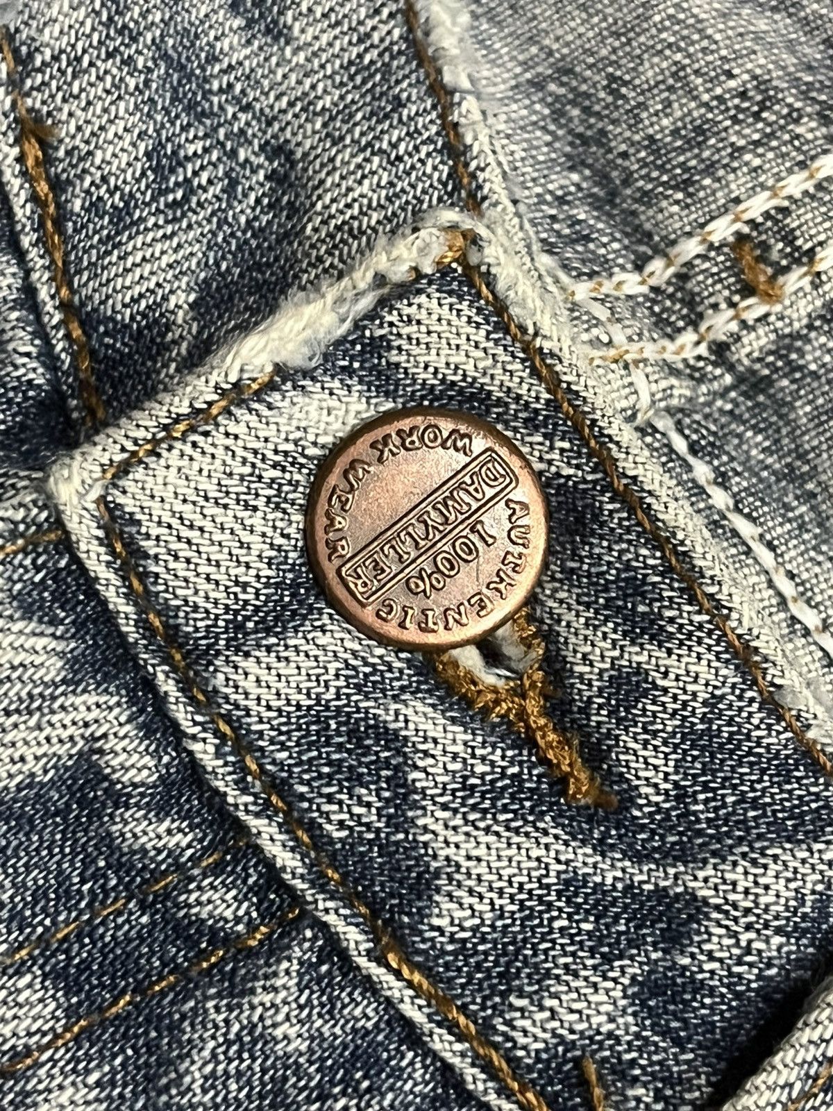5351 POUR LES HOMMES ⚡️Sick⚡️Damyller Mud Max Inspired Super Bellbottom Flare Jean Size US 31 - 5 Thumbnail