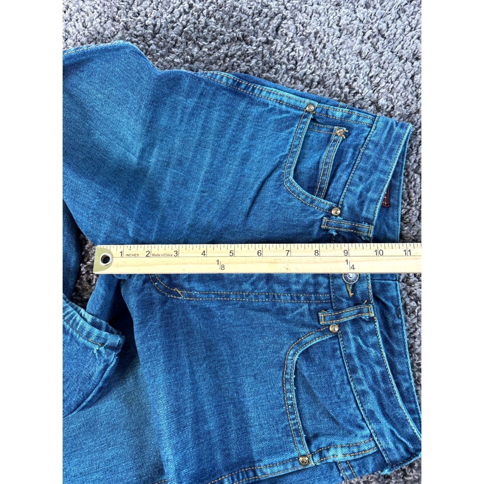Vintage VINTAGE Sasson Mom Jeans High Rise 26x27 Distressed Blue Denim 90s Women Jeans Women M Size 26" / US 2 / IT 38 - 5 Thumbnail