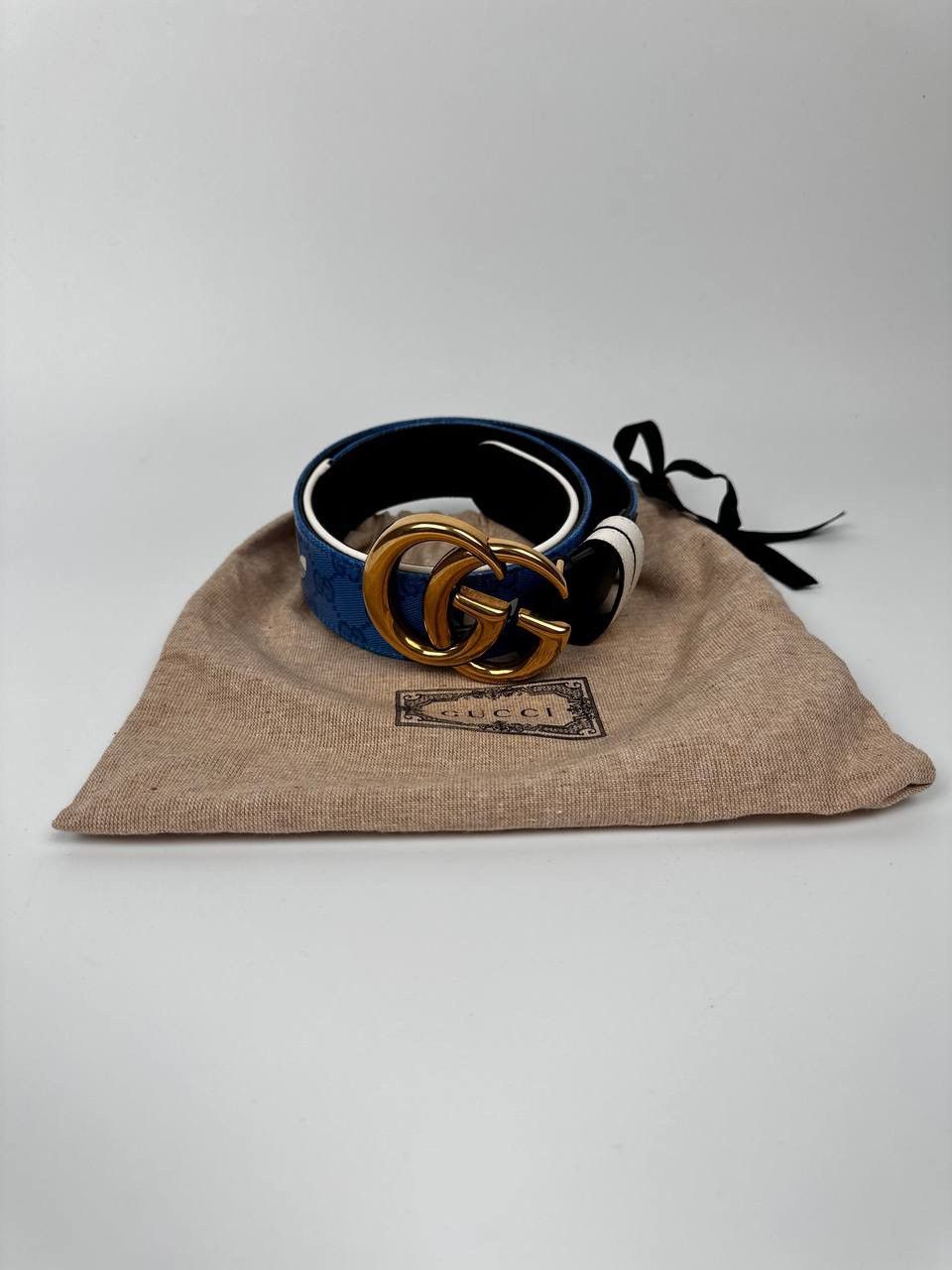 Gucci Gucci Adidas GG Monogram leather belt Size 30 - 2 Thumbnail