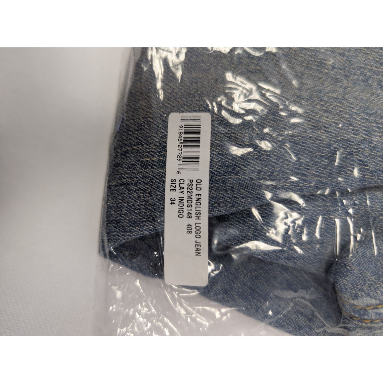 Amiri o1rshd1 Old English Logo Jean Denim Jeans Clay Indigo Size US 34 / EU 50 - 23 Thumbnail