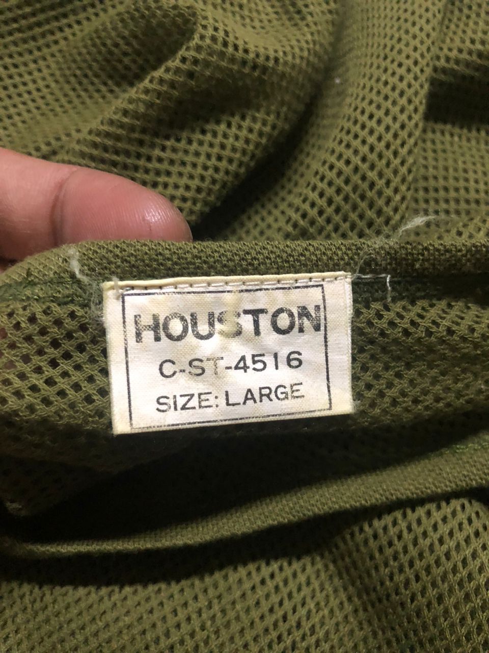 Japanese Brand Vintage Houston Mesh T-shirt Army Green Size US M / EU 48-50 / 2 - 14 Thumbnail