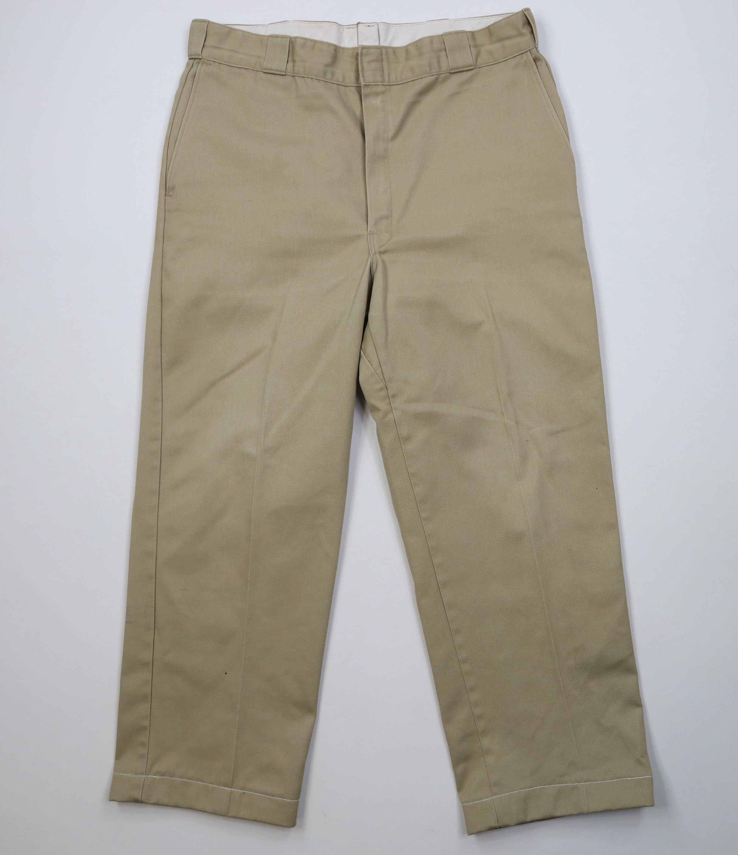 Dickies Vintage 90s Dickies Wide Leg Pants Workwear Khaki Tan USA Size US 36 / EU 52 - 1 Thumbnail
