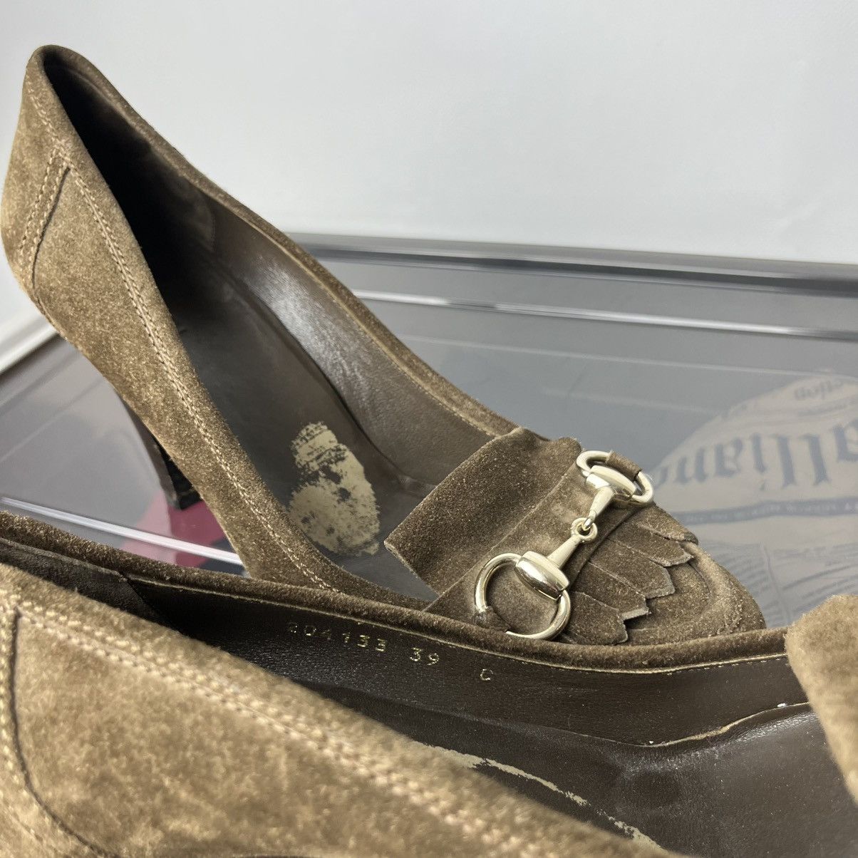 Gucci Vintage Gucci Women’s Brown Horse Bit Heels Size US 9 / IT 39 - 11 Thumbnail