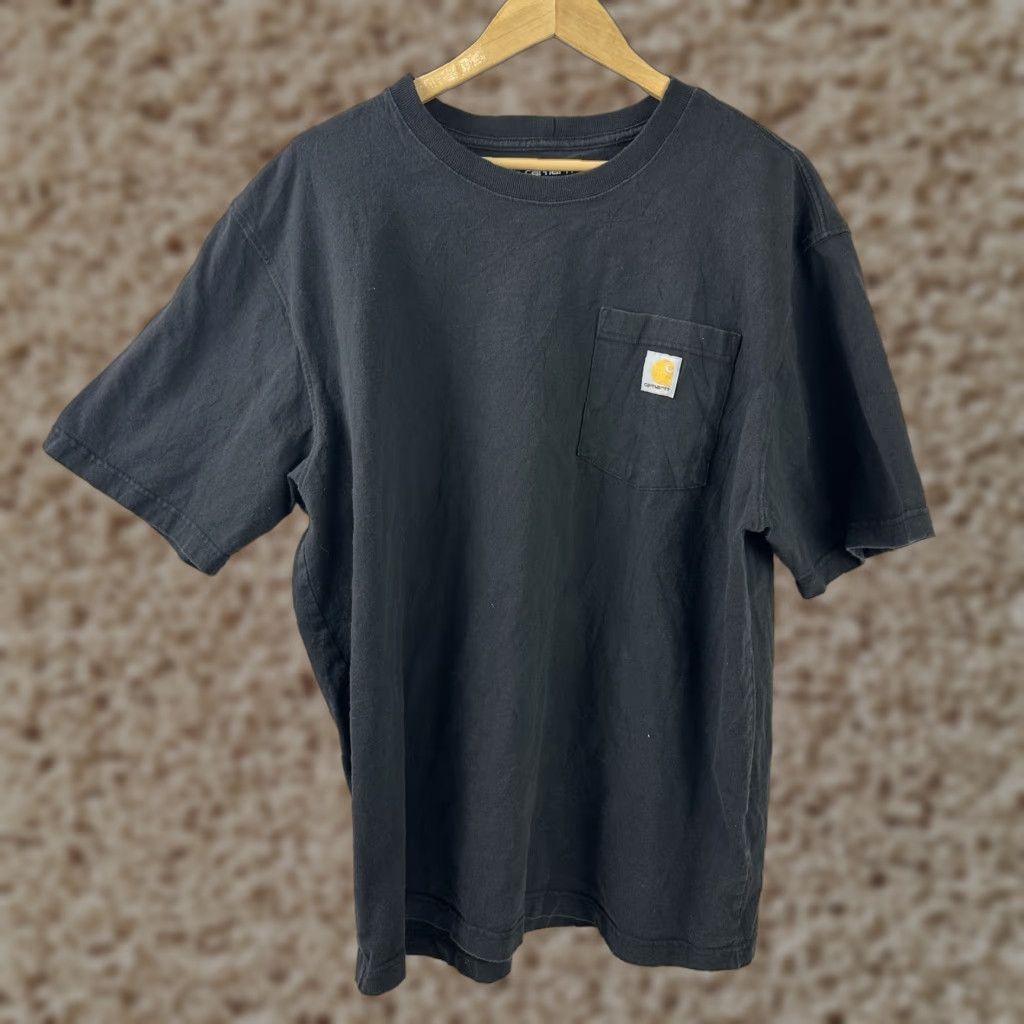 Carhartt Carhartt Men’s T-Shirt Short Sleeve Workwear Pocket K87 2020s Black Outdoor Classic Size US L / EU 52-54 / 3 - 1 Thumbnail
