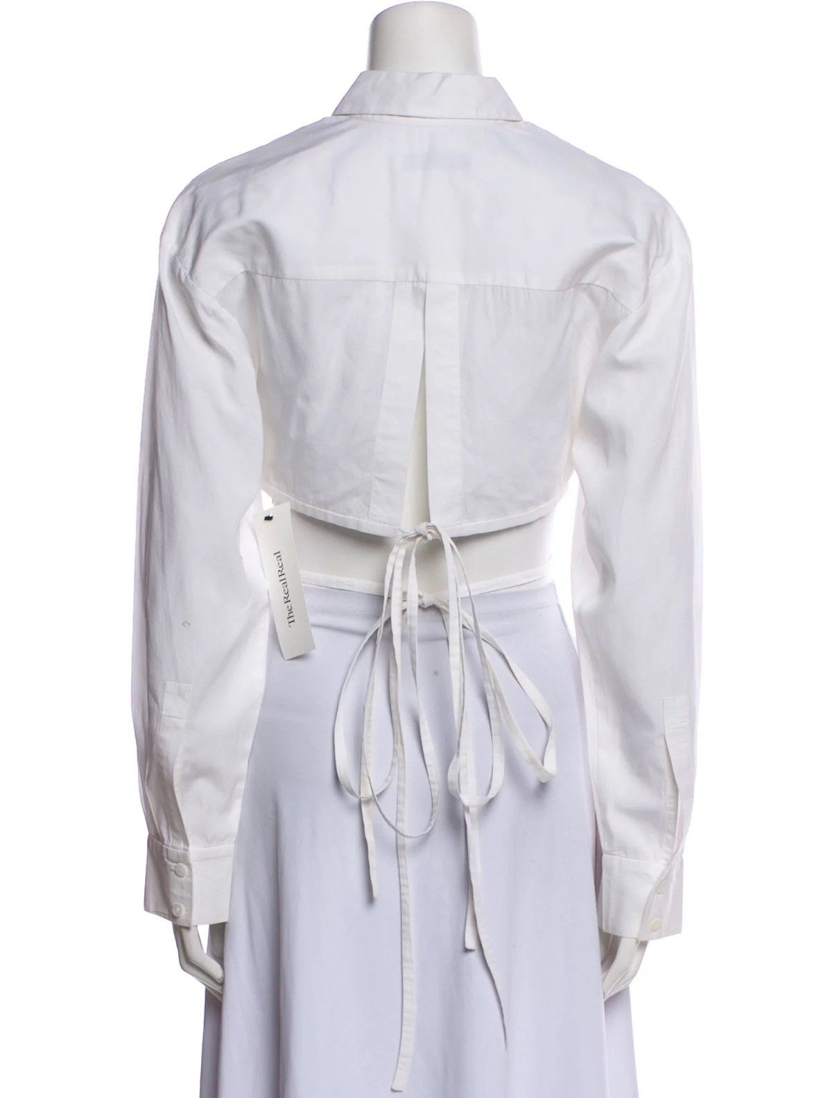 Christopher Esber Christopher Esber Long Sleeve Tie String Crop Top Size XS / US 0-2 / IT 36-38 - 3 Thumbnail