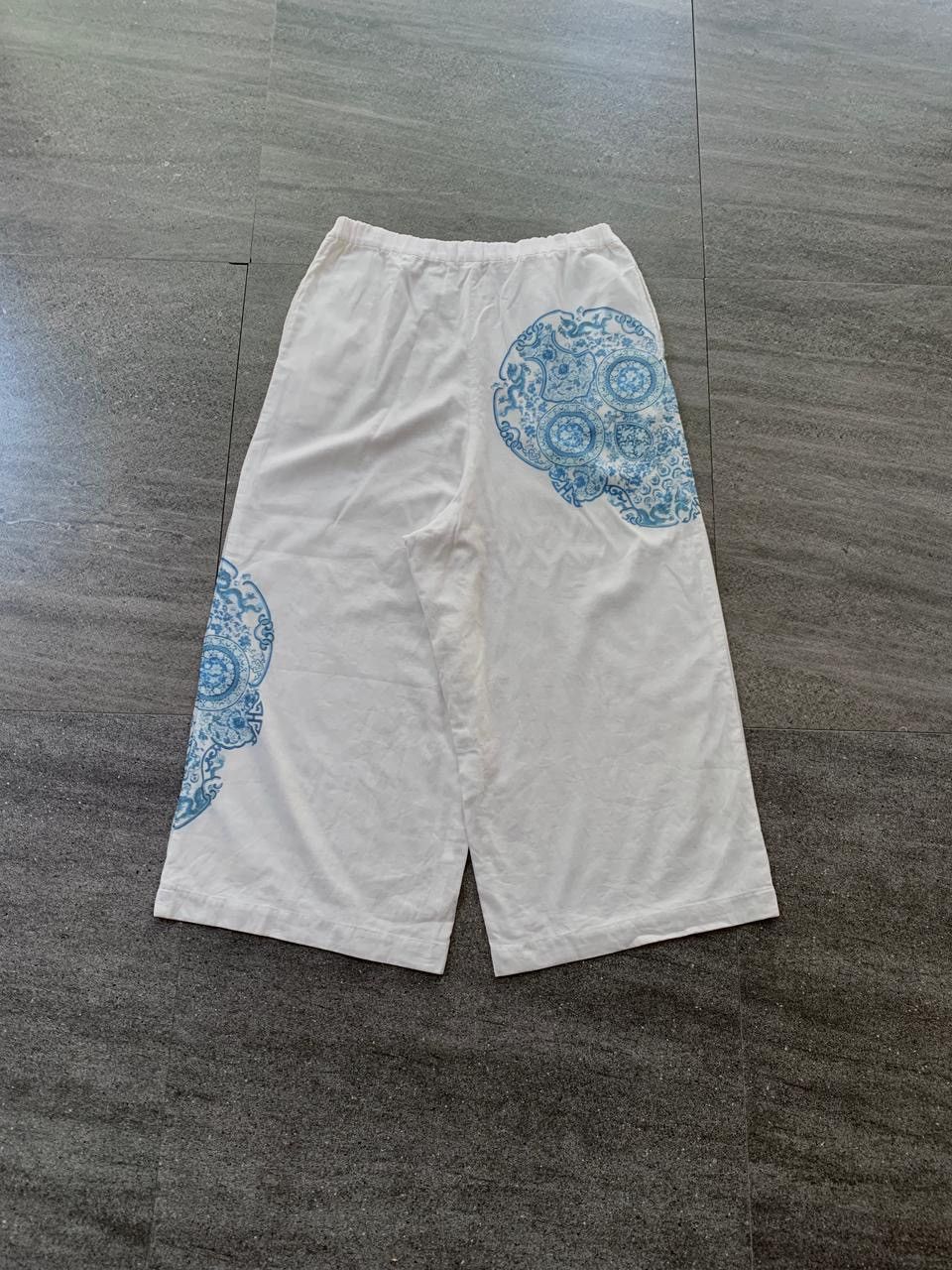 Junya Watanabe FREE TAX! Skull Graphic Relaxed/Easy Pants Size US 31 - 6 Thumbnail