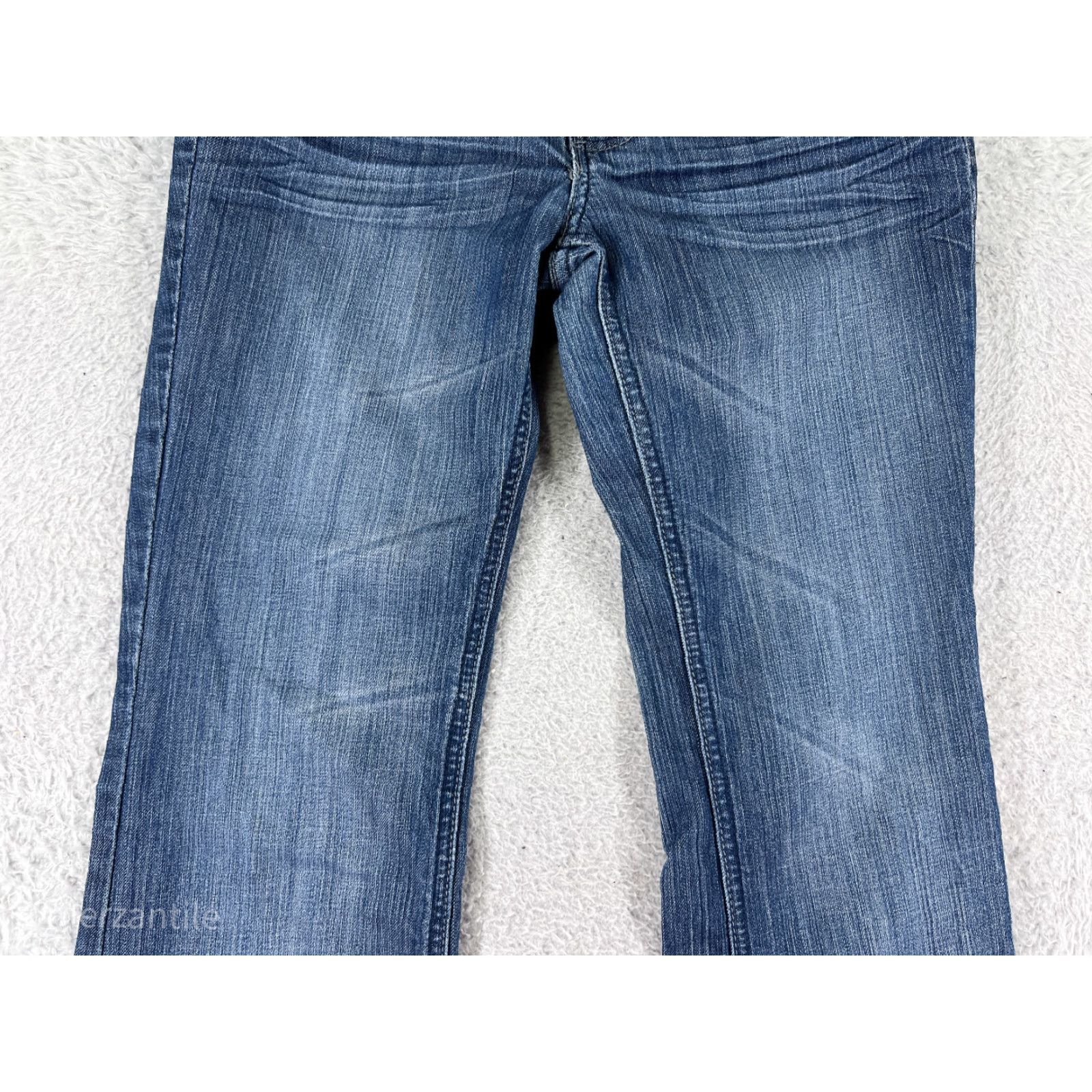 Vintage H&G Jeans Womens 7 Blue Denim Flared Embellish Embroidered Cotton Blend Size 28" / US 6 / IT 42 - 5 Thumbnail