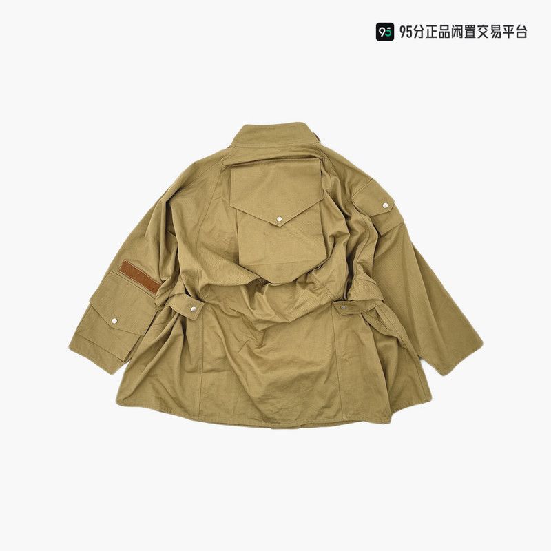 Loewe LOEWE Solid Logo Leather Patch Loose Windbreaker Coat Size US M / EU 48-50 / 2 - 1 Thumbnail