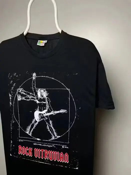 Band Tees Da Vinci rock noir T-shirt vintage rock tee size XL black Size US XL / EU 56 / 4 - 3 Thumbnail