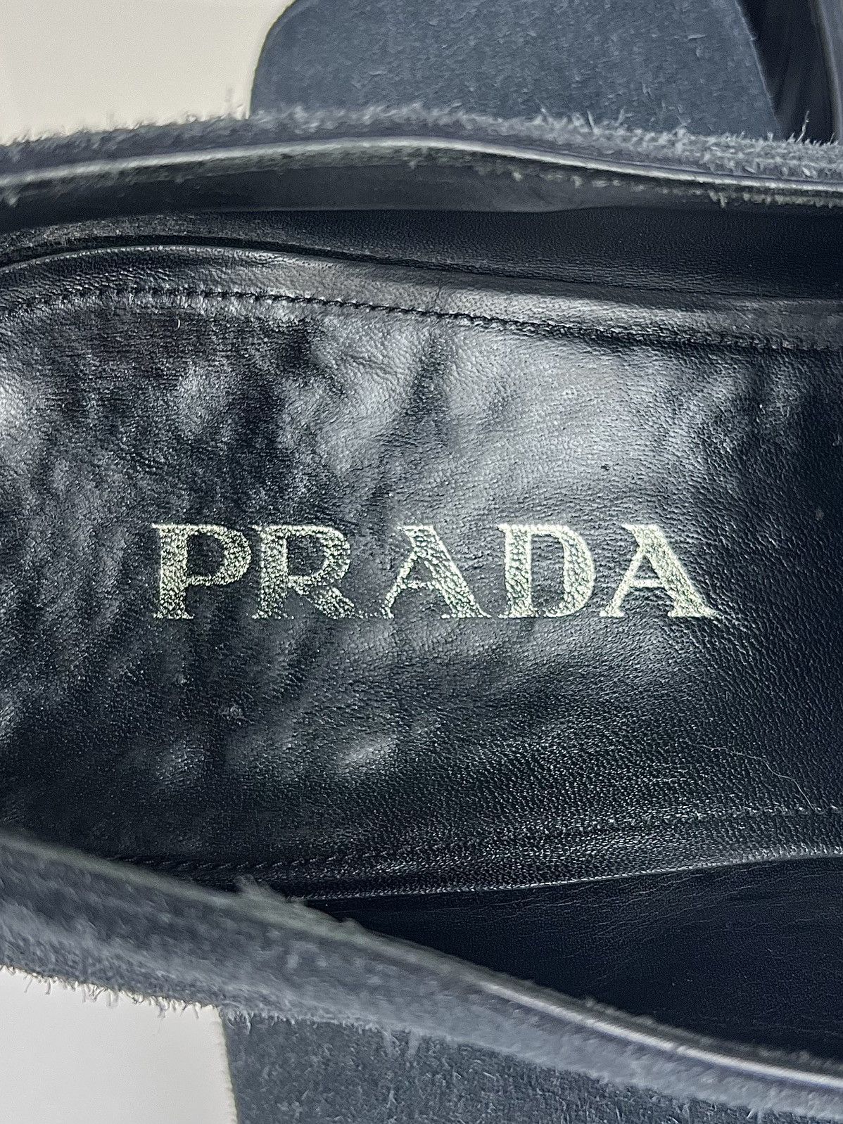 Prada PRADA MILANO Loafers Suede Leather Dress Shoes Blue Men's Size US 10.5 / EU 43-44 - 16 Thumbnail