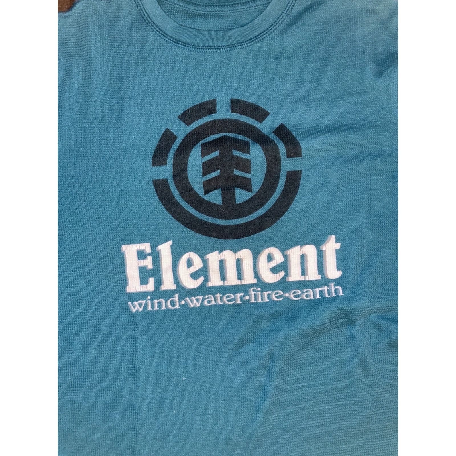 Element VINTAGE Element Thermal Long Sleeve Shirt M Men Turquoise Blue 90s Y2k Size US M / EU 48-50 / 2 - 2 Thumbnail