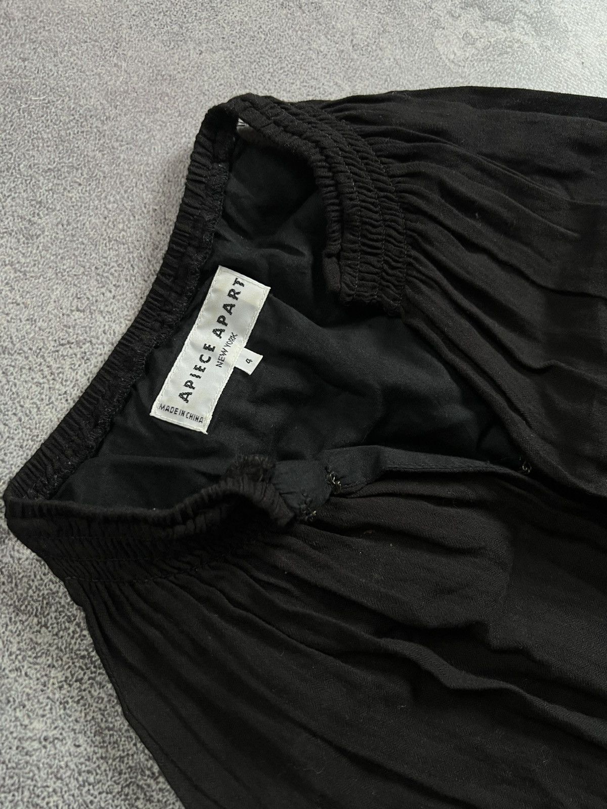 Apiece Apart × Vintage Vtg Apiece Apart New York Black Maxi Tank Dress Sleeveless Size S / US 4 / IT 40 - 8 Thumbnail
