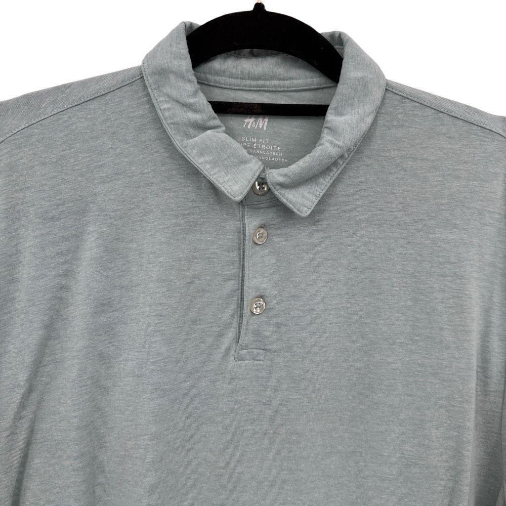 H&M H&M Fine Knit Slim Fit Short Sleeve Collared Golf Polo Shirt Size US M / EU 48-50 / 2 - 6 Thumbnail