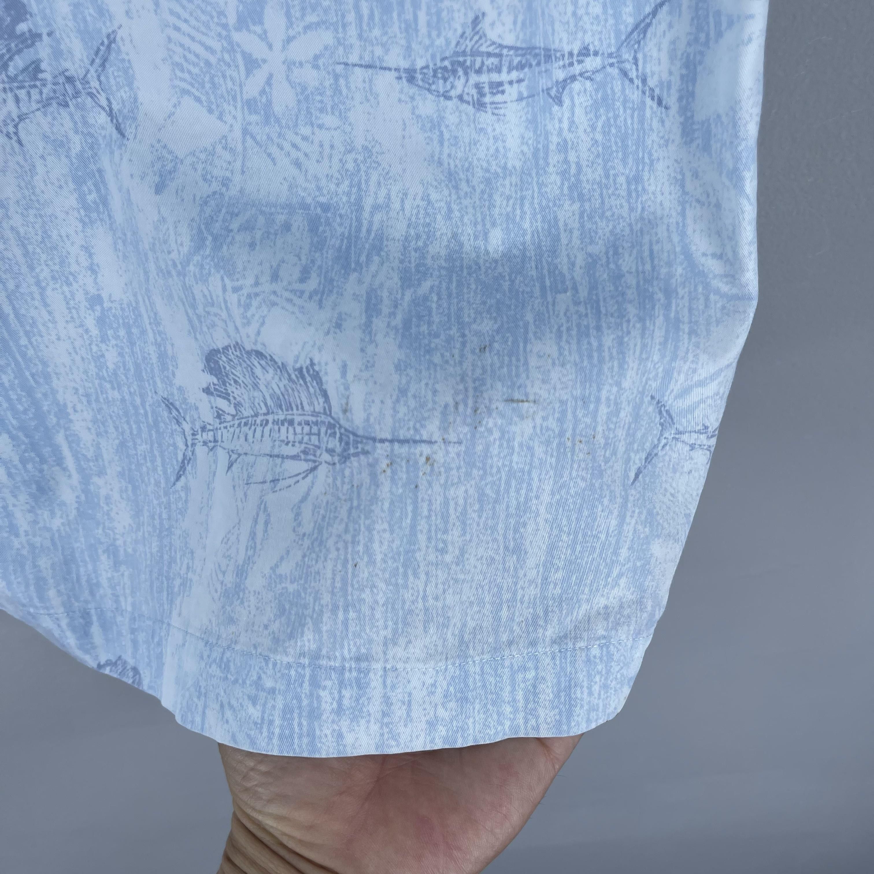 Vintage Vintage 90s Sail Fish Motive Printed Hawaiian Shirt Size US M / EU 48-50 / 2 - 8 Thumbnail