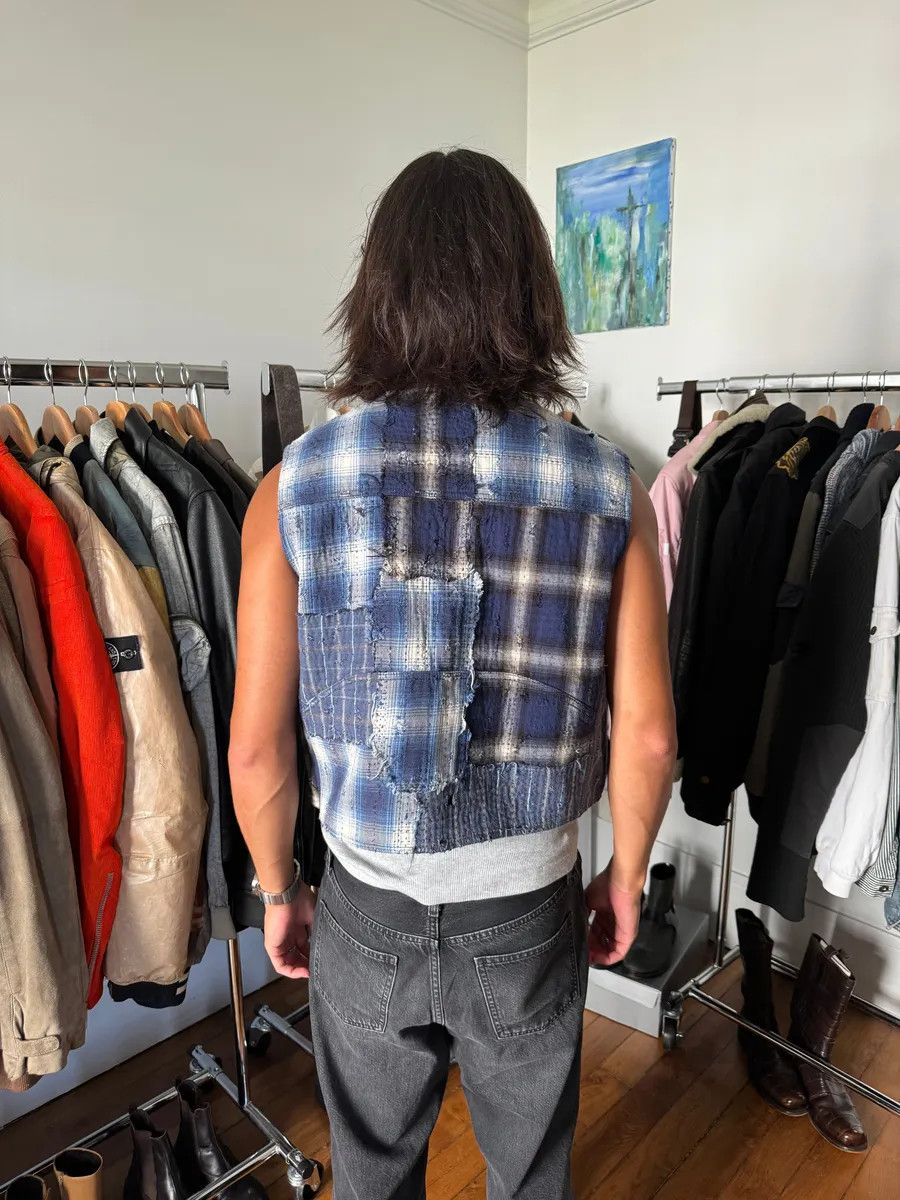 Givenchy AW2023 Givenchy Sample Artisanal Japanese Boro Vest Size US M / EU 48-50 / 2 - 5 Thumbnail